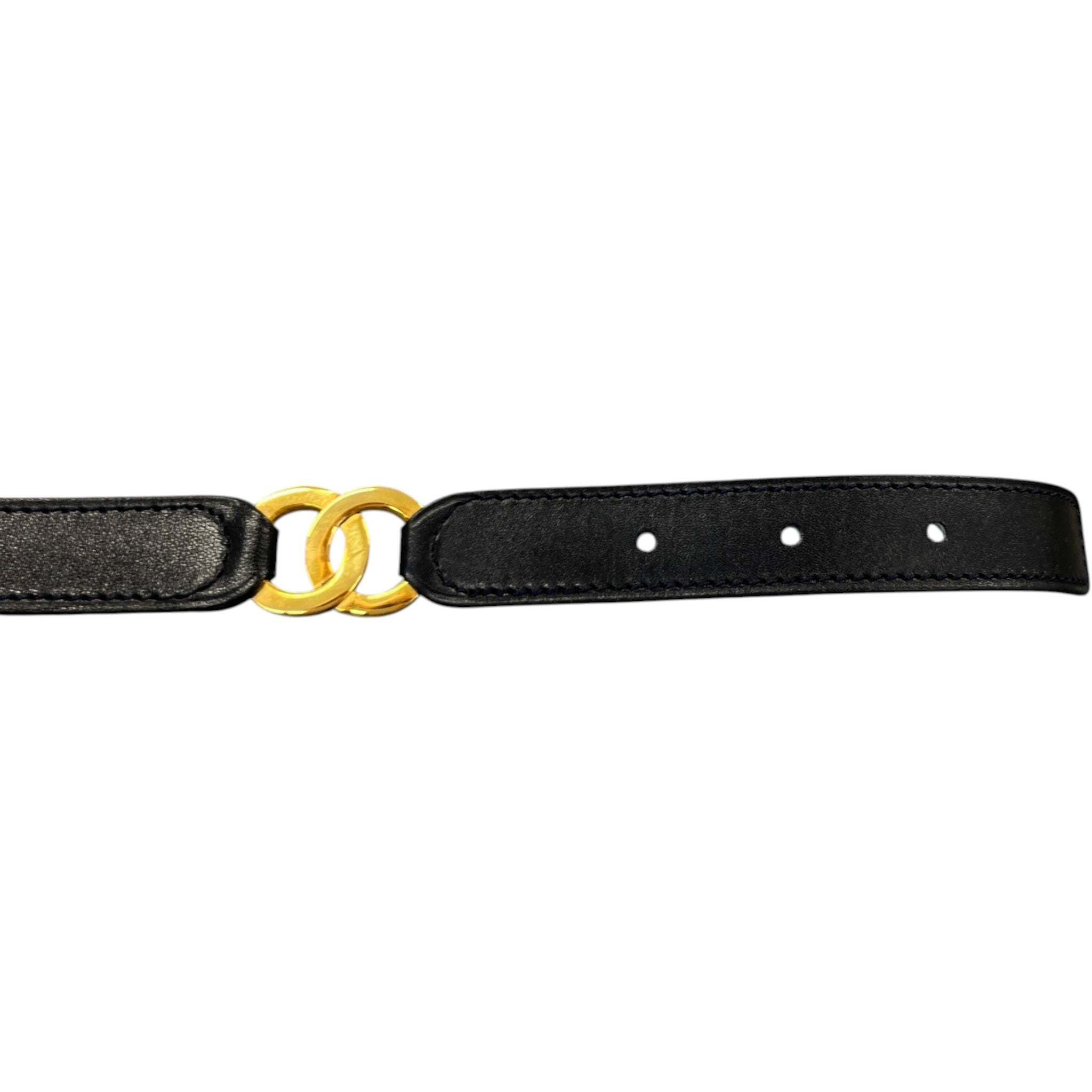 Women's Cc Logo Belt Black Size 65cm / UK 2