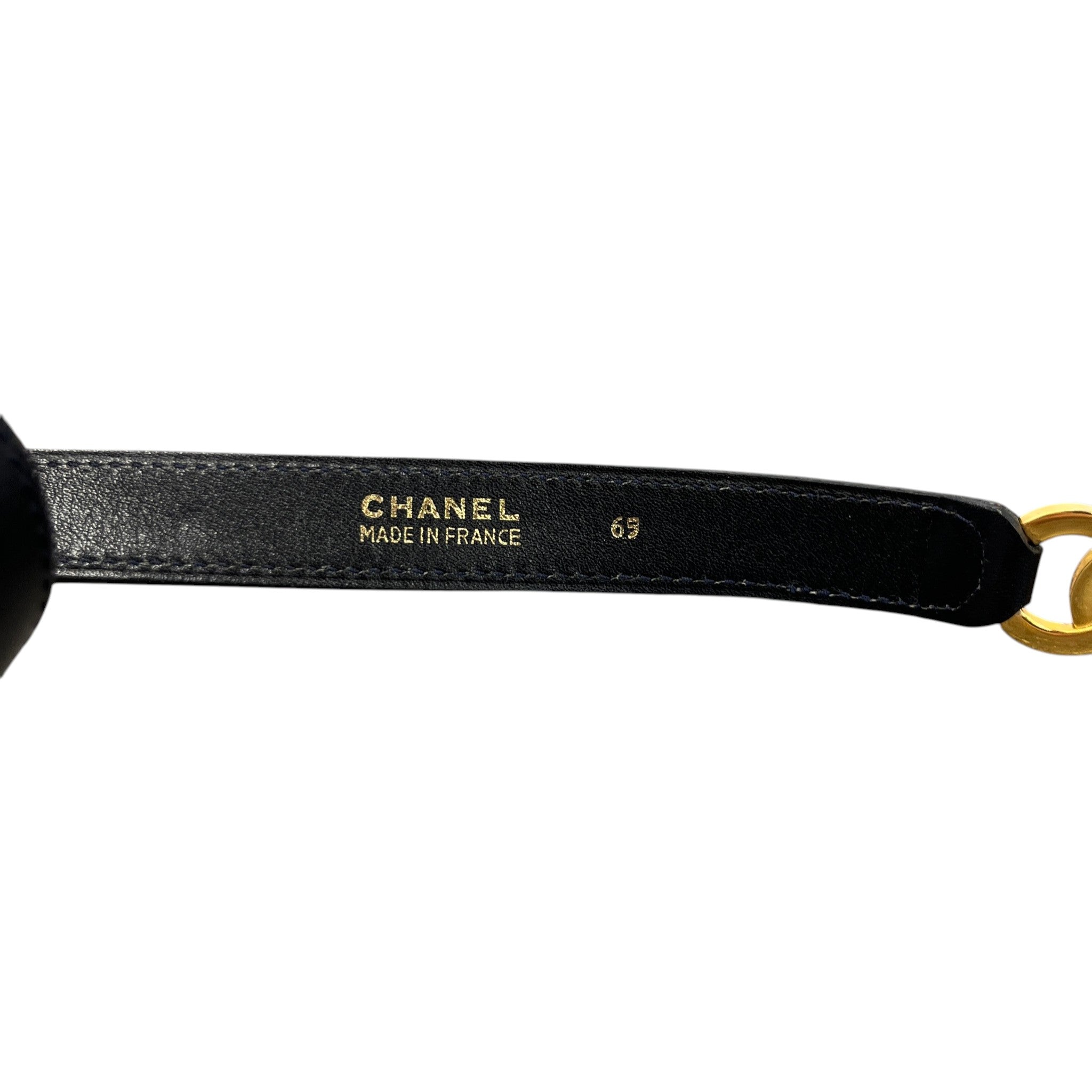 Women's Cc Logo Belt Black Size 65cm / UK 2