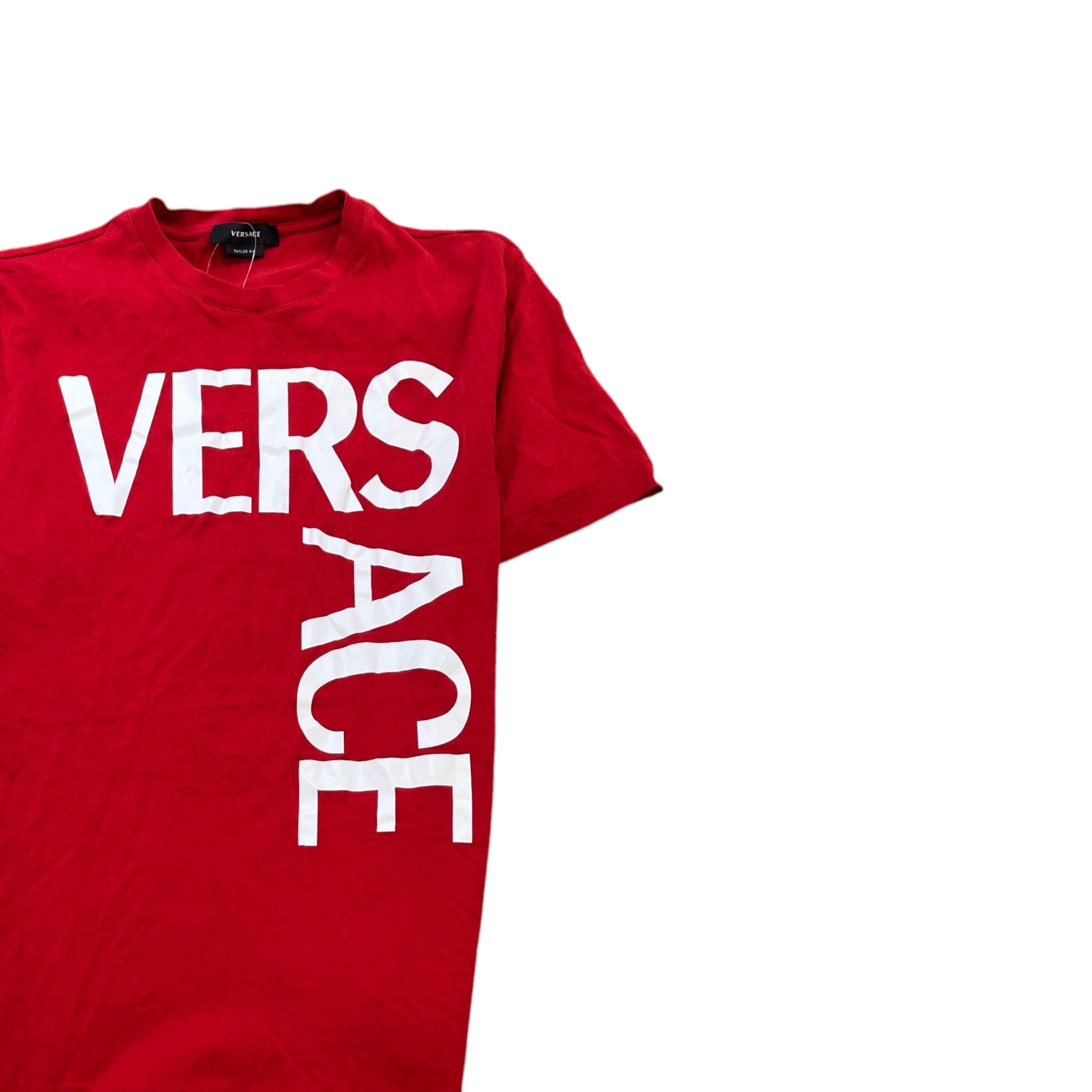 Men's Logo Print T-Shirt Red Size M