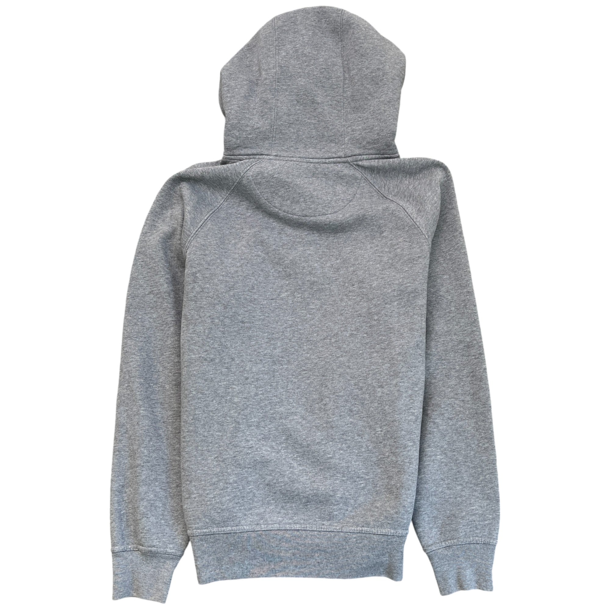 Men's Logo Print Hoodie Grey Size XS