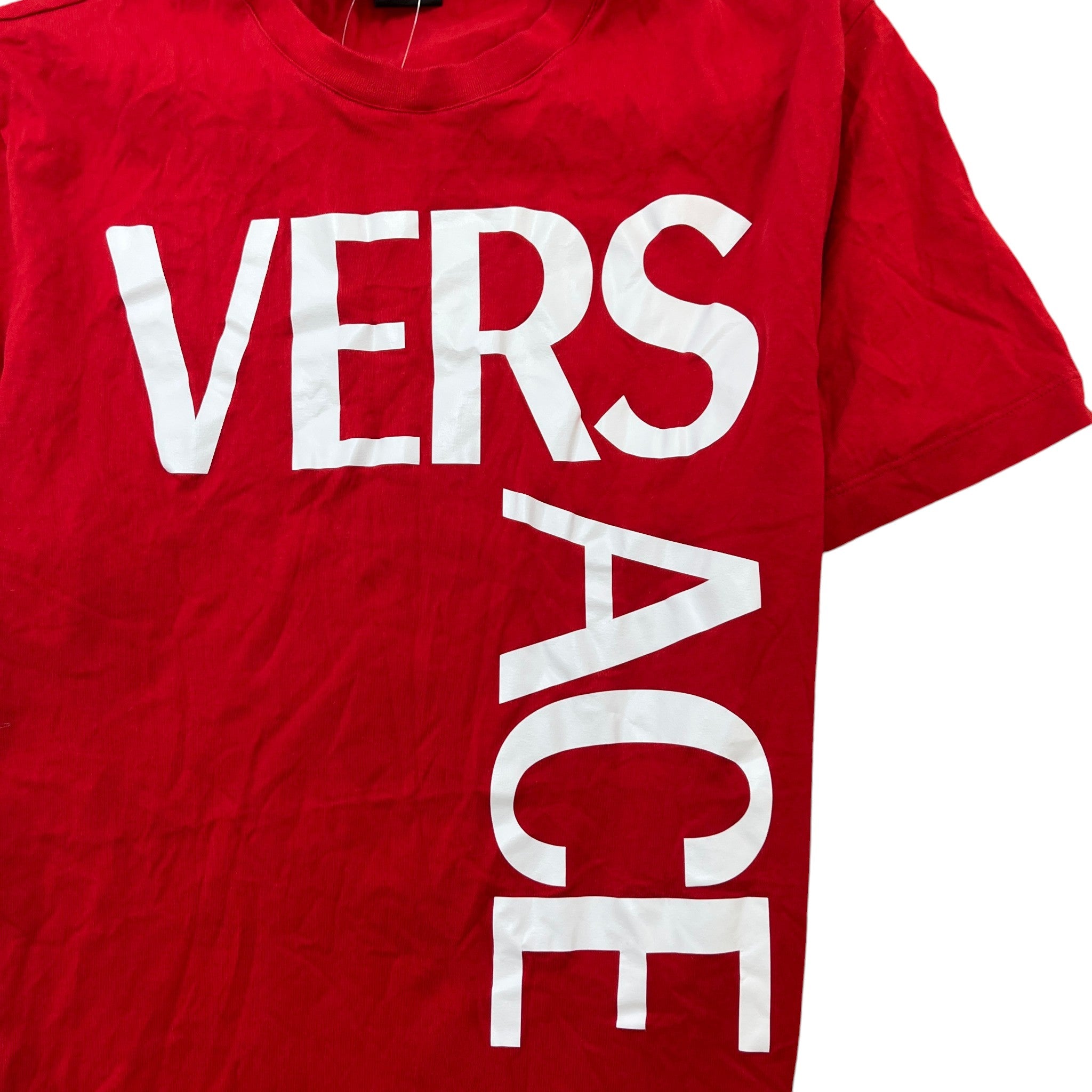 Men's Logo Print T-Shirt Red Size M