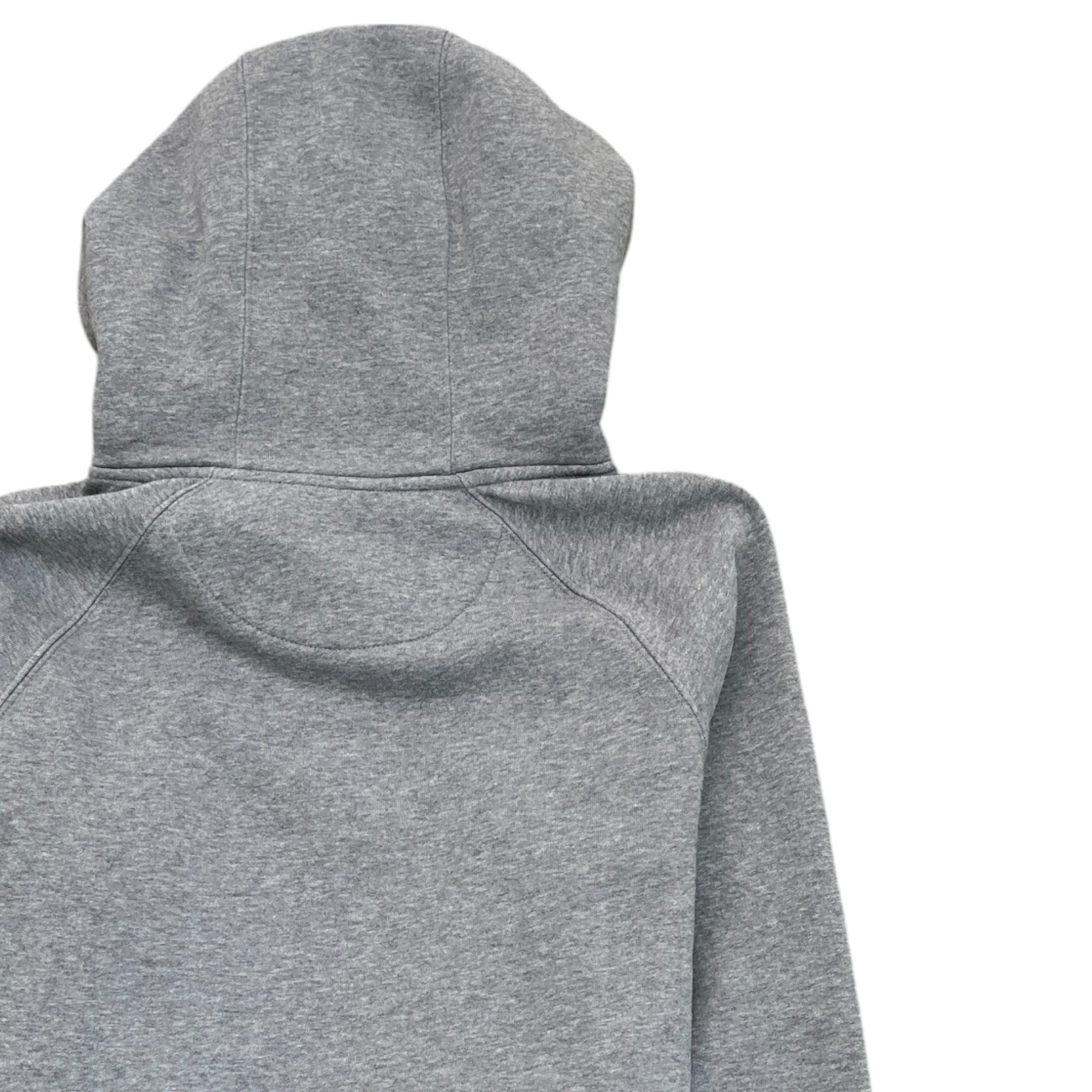 Men's Logo Print Hoodie Grey Size XS