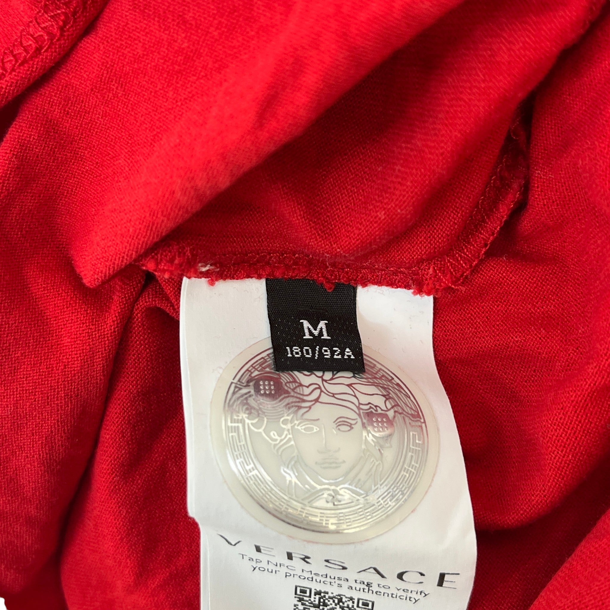 Men's Logo Print T-Shirt Red Size M