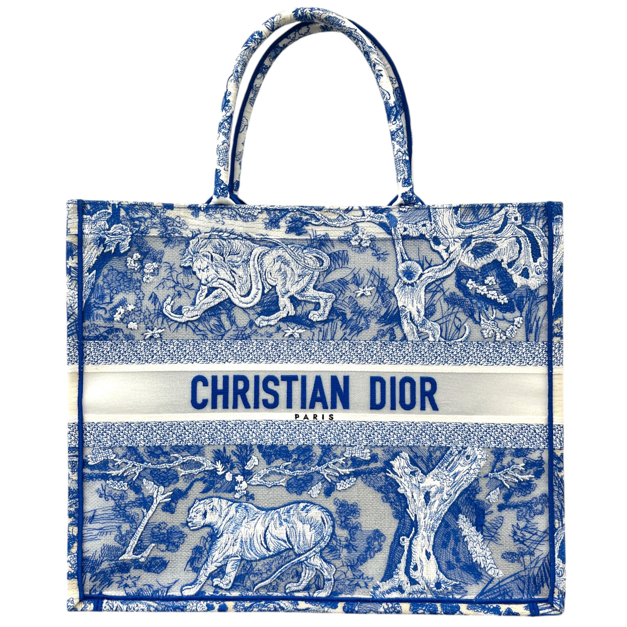 Women's Large Book Tote Bag Blue