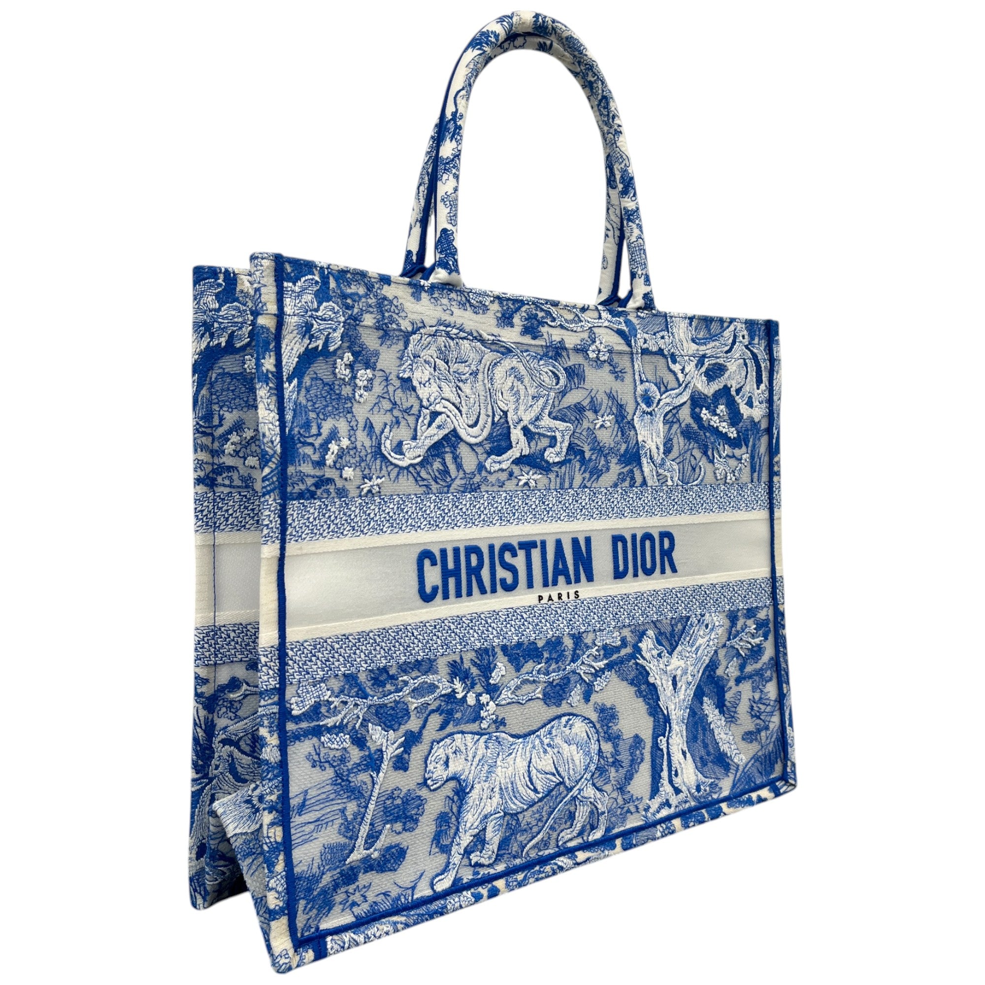Women's Large Book Tote Bag Blue