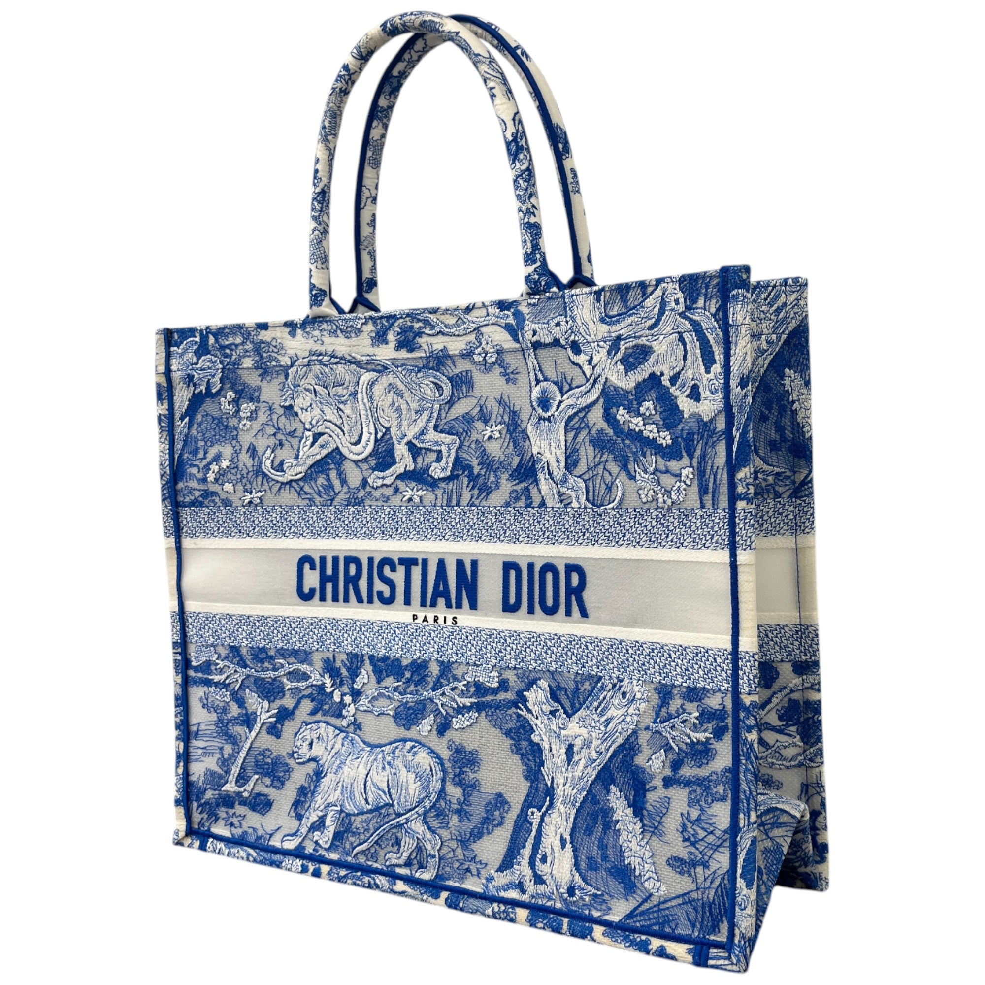 Women's Large Book Tote Bag Blue