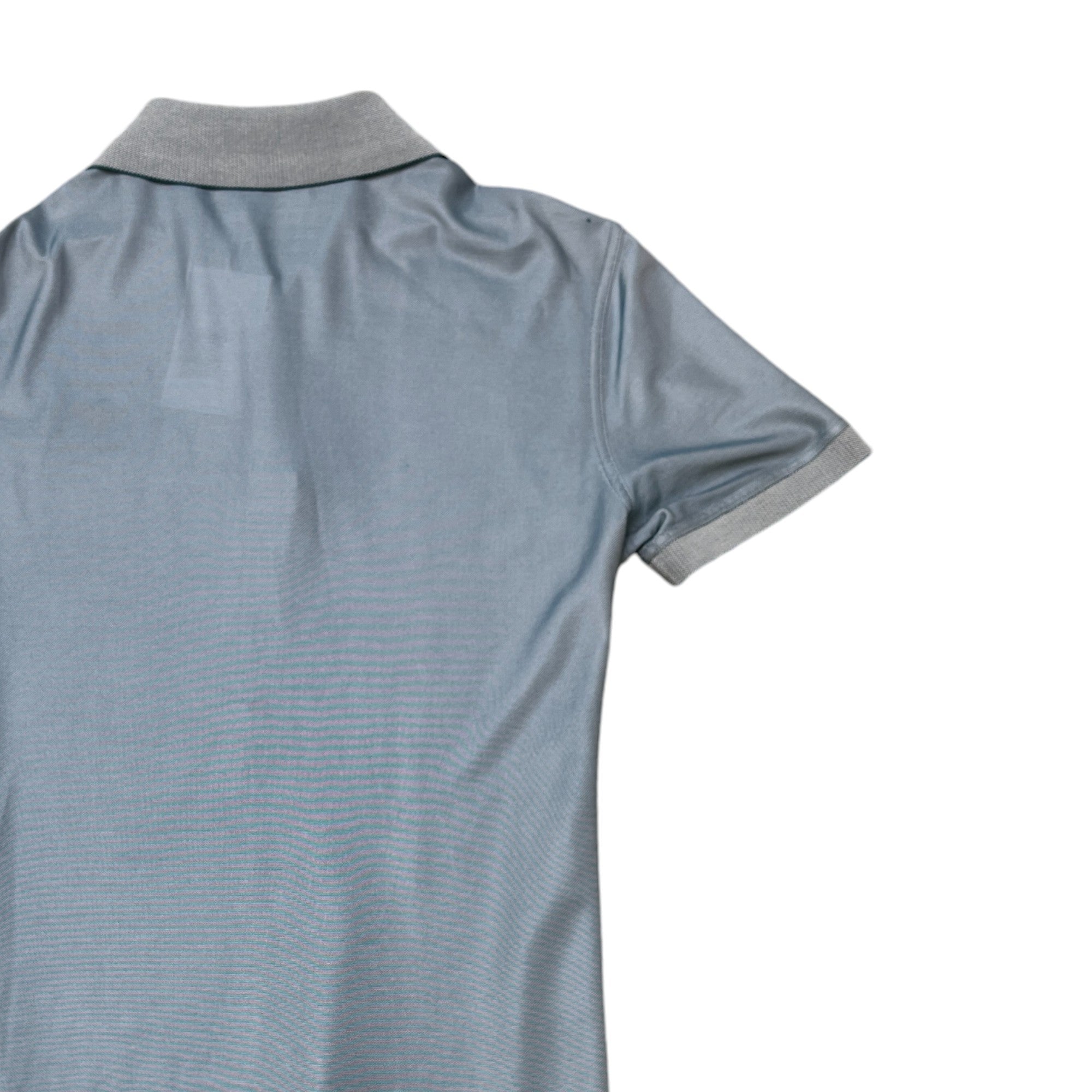 Men's Patch Logo Polo Shirt Blue Size M