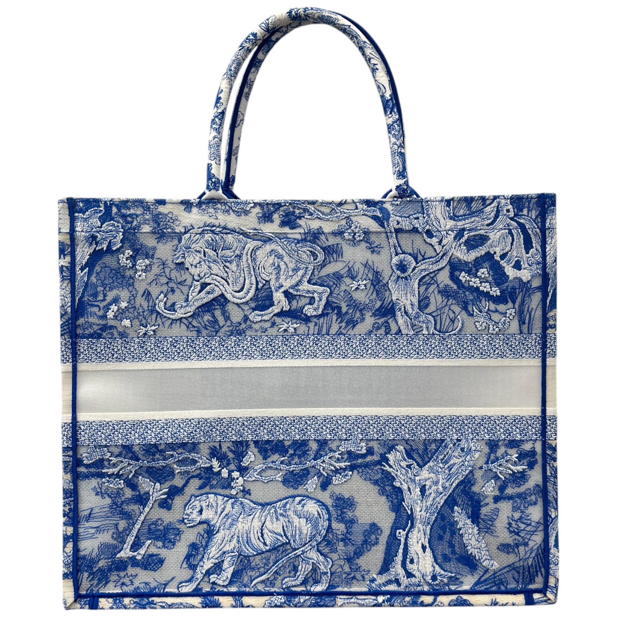 Women's Large Book Tote Bag Blue