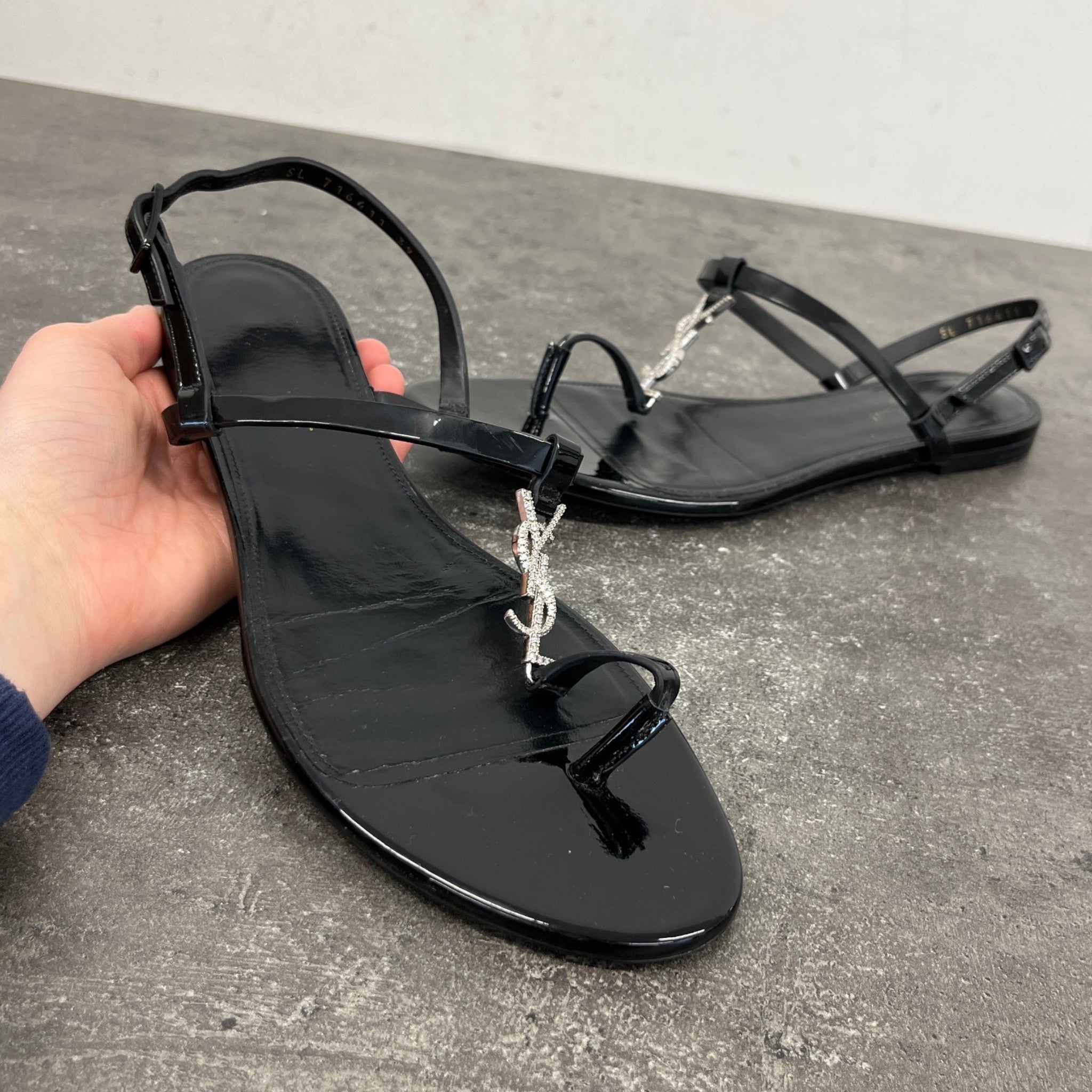 Women's Cassandra Sandals Black Size EU 39 / UK 6