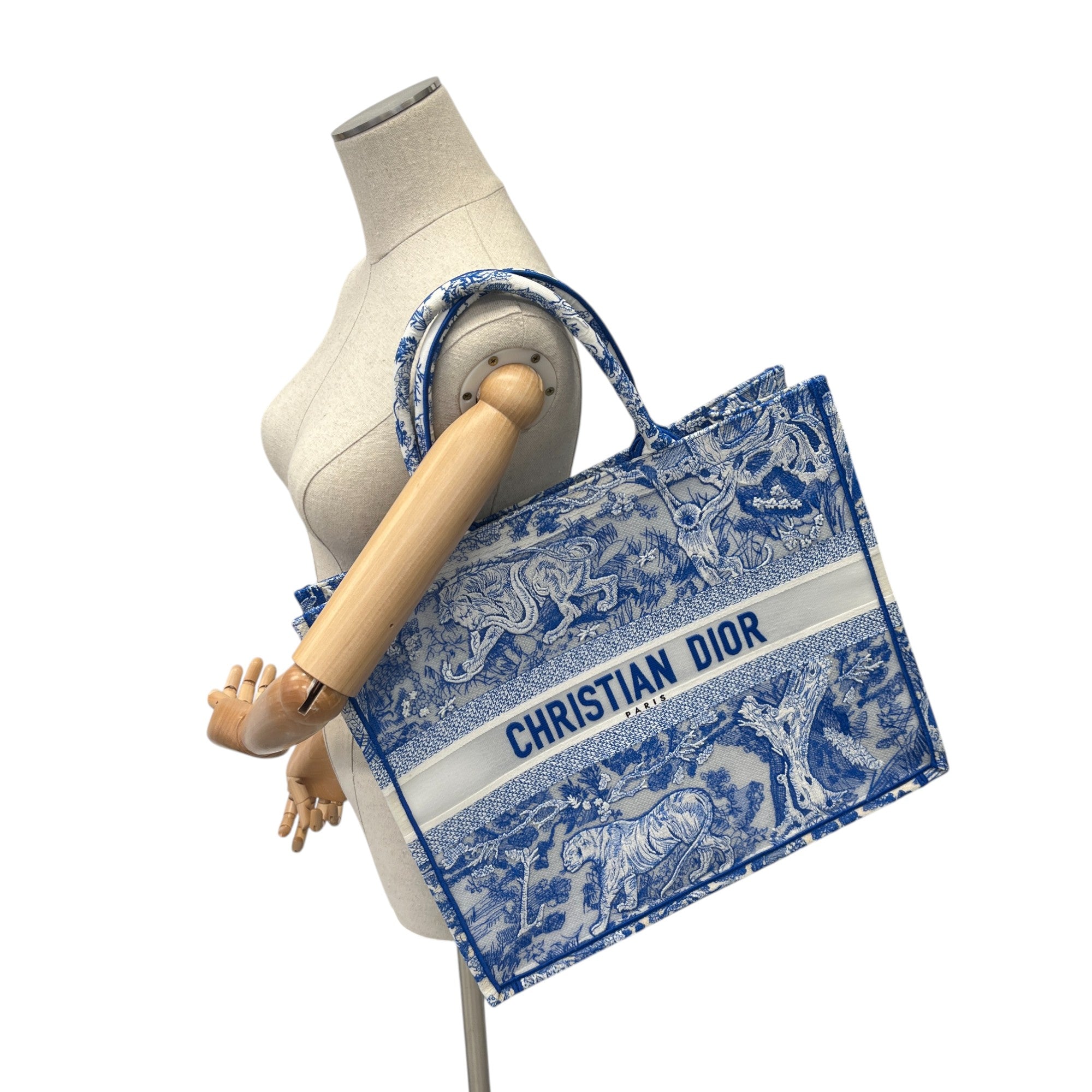 Women's Large Book Tote Bag Blue