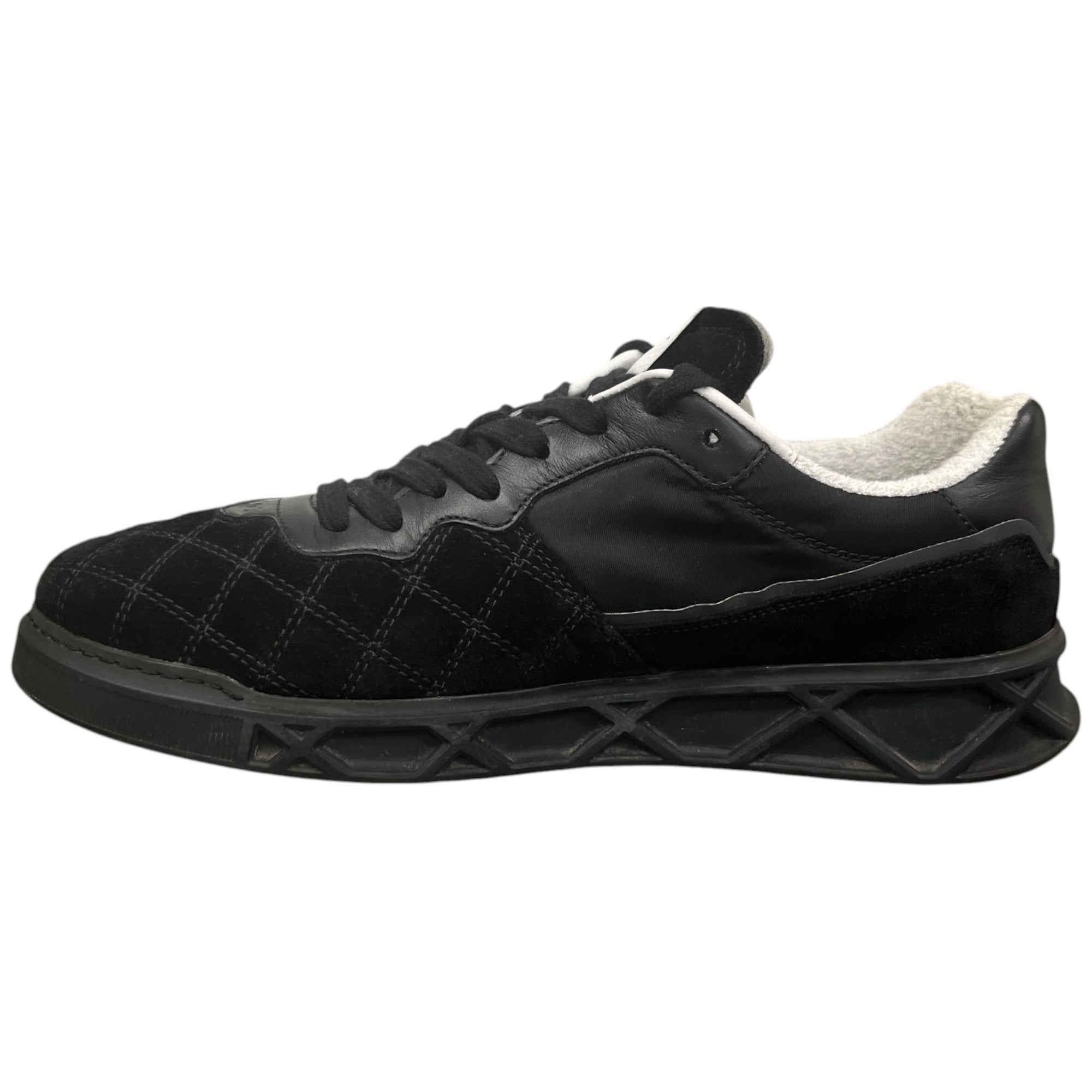 Women's Quilted Low Trainers Black Size EU 39 / UK 6