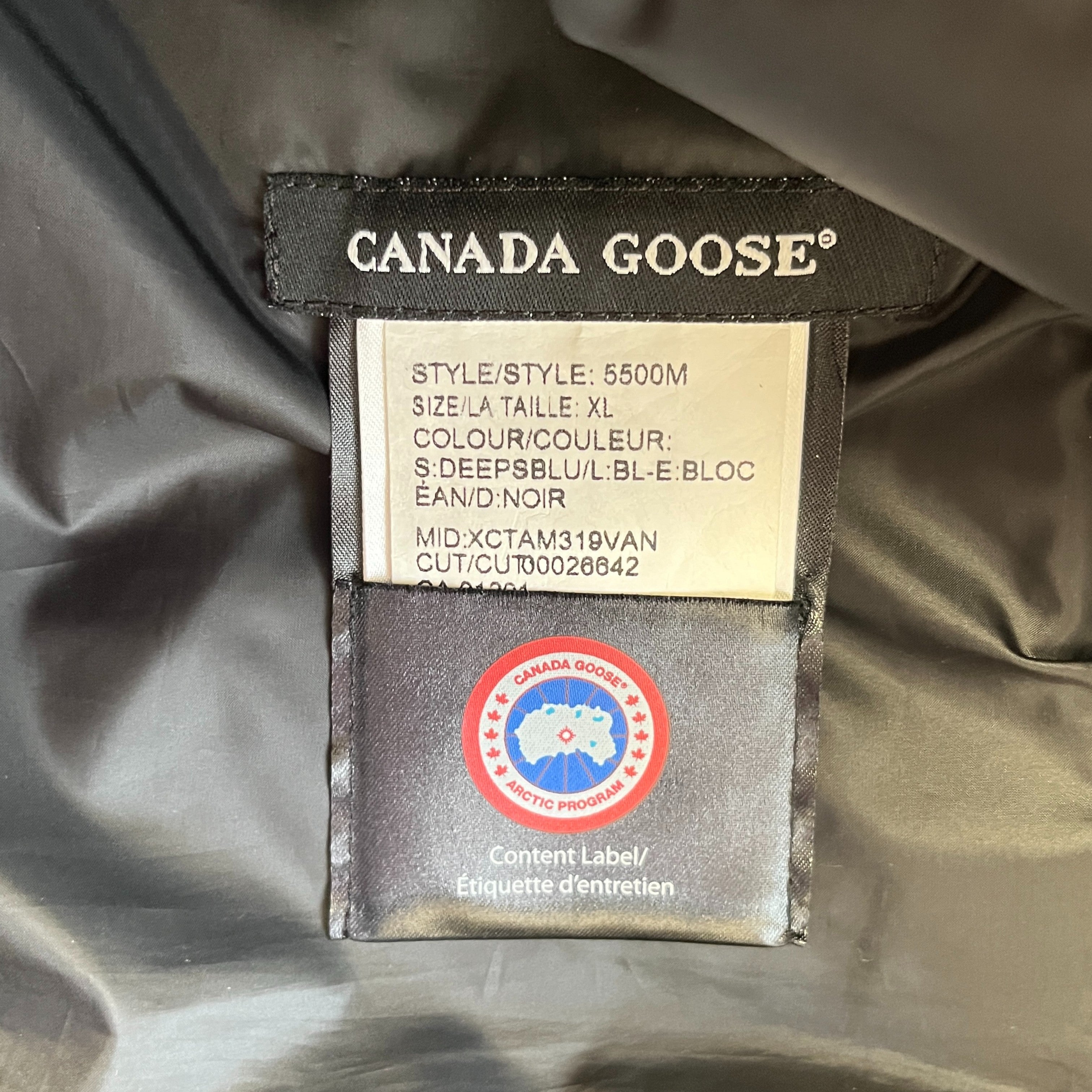 Men's Brookvale Down Jacket Blue Size XL