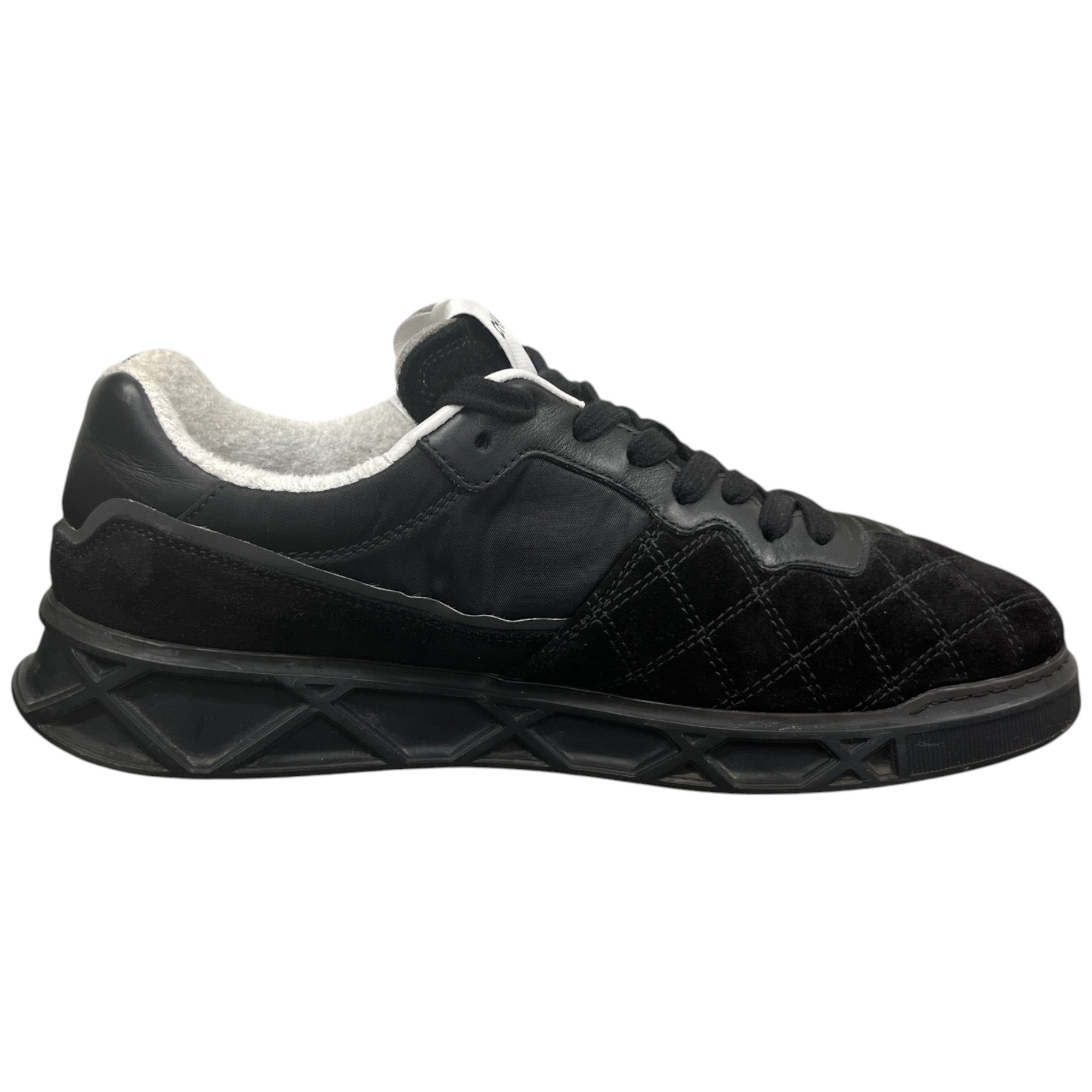 Women's Quilted Low Trainers Black Size EU 39 / UK 6