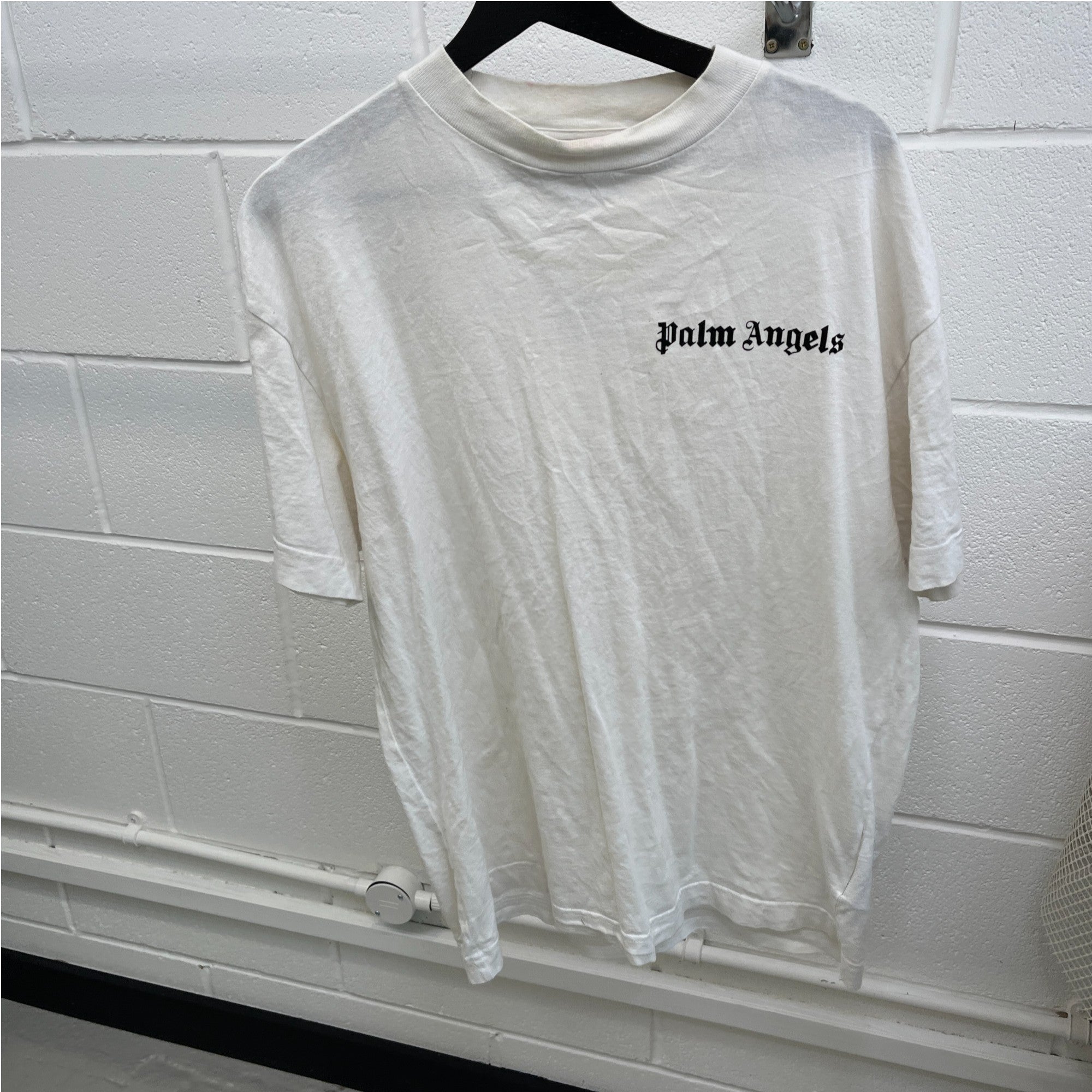 Men's Logo Print T-Shirt White Size M