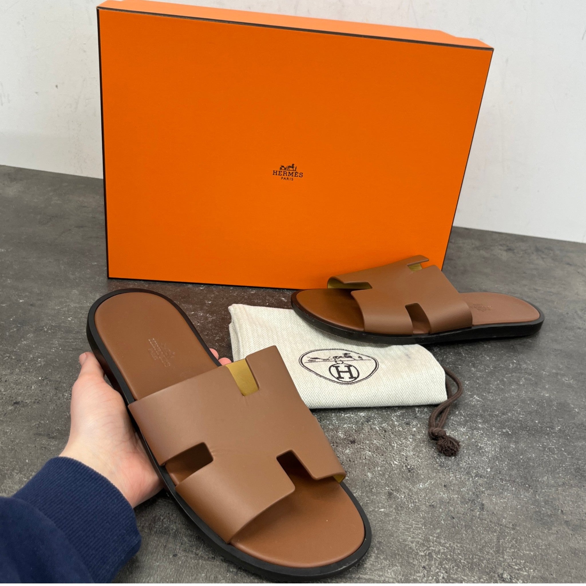 Men's Izmir Sandals Brown Size EU 41 / UK 7