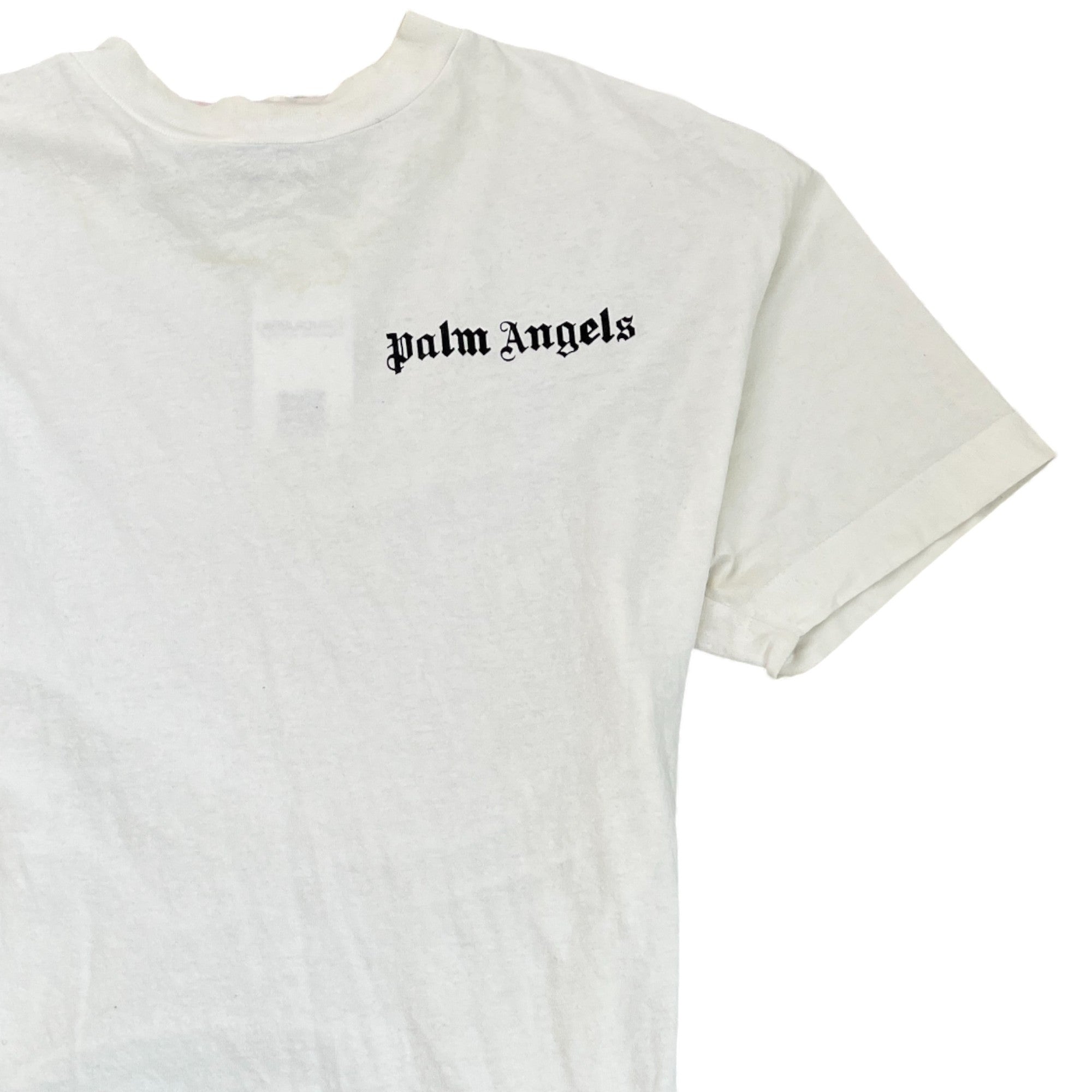 Men's Logo Print T-Shirt White Size M