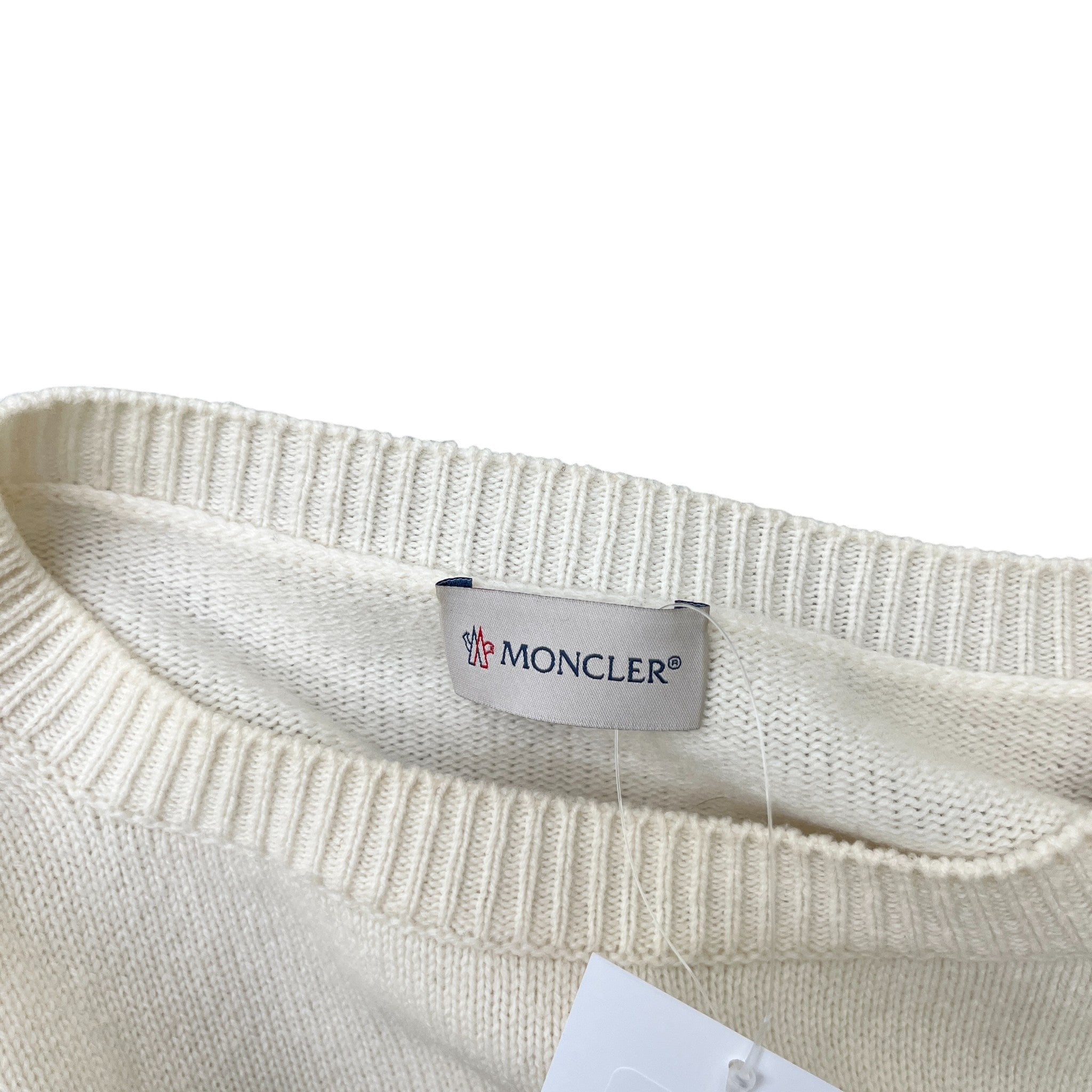 Women's Maglione Tricot Girocollo Jumper Cream Size XS