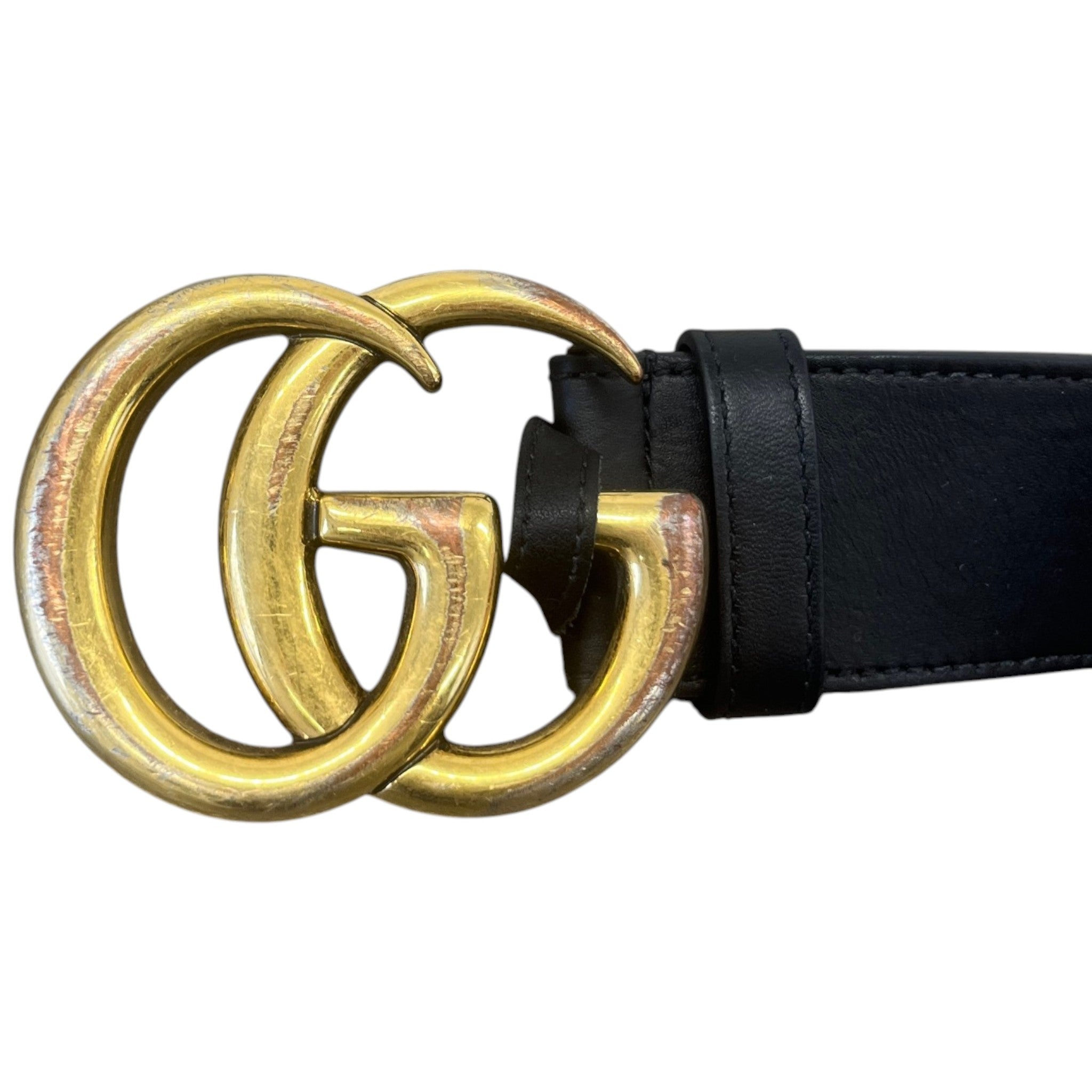 Men's Gg Marmont 90Cm Belt Black Size Waist 34"