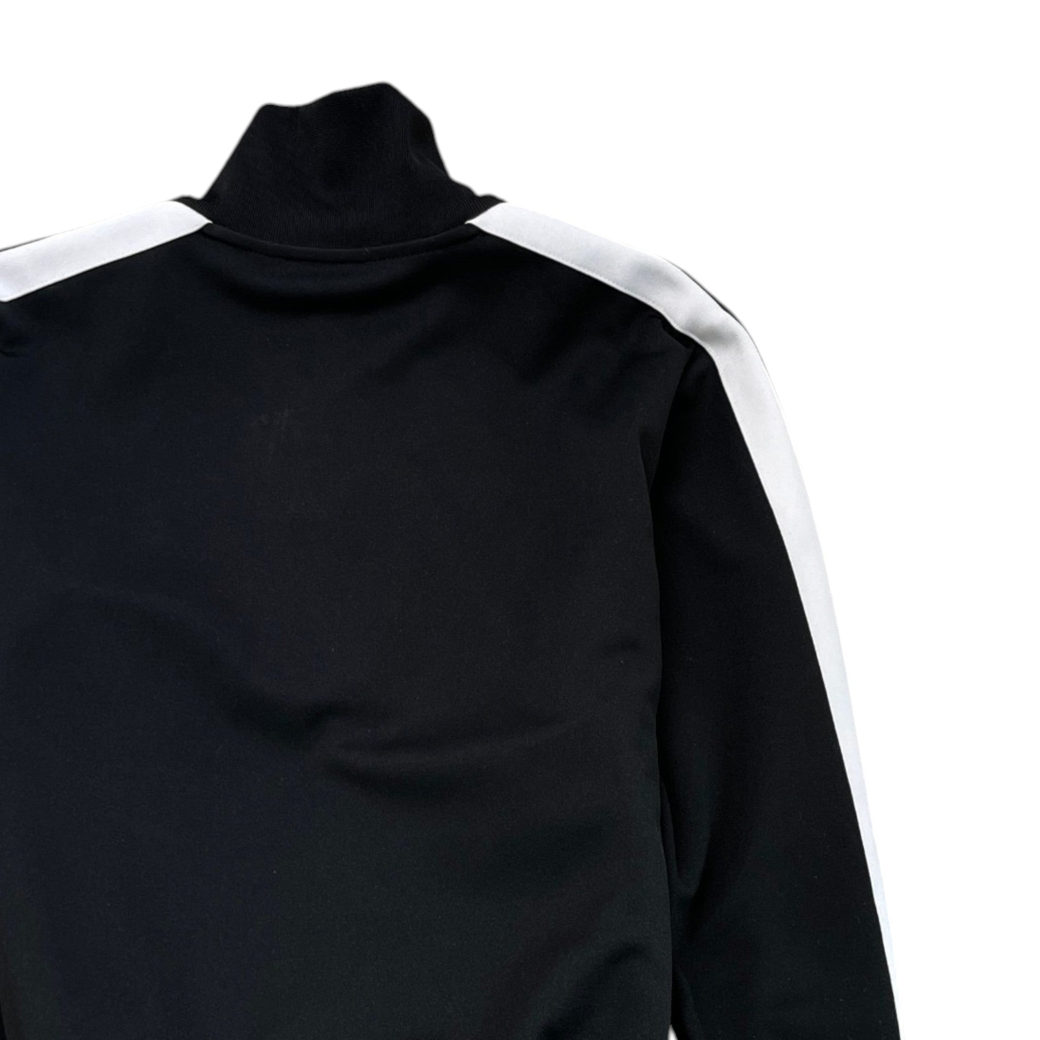 Men's Logo Print Track Jacket Black Size XS