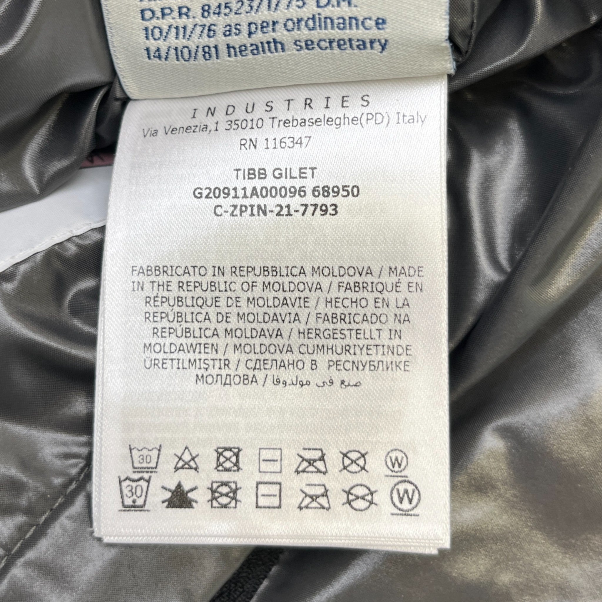 Men's Tibb Gilet Black Size 3 / L