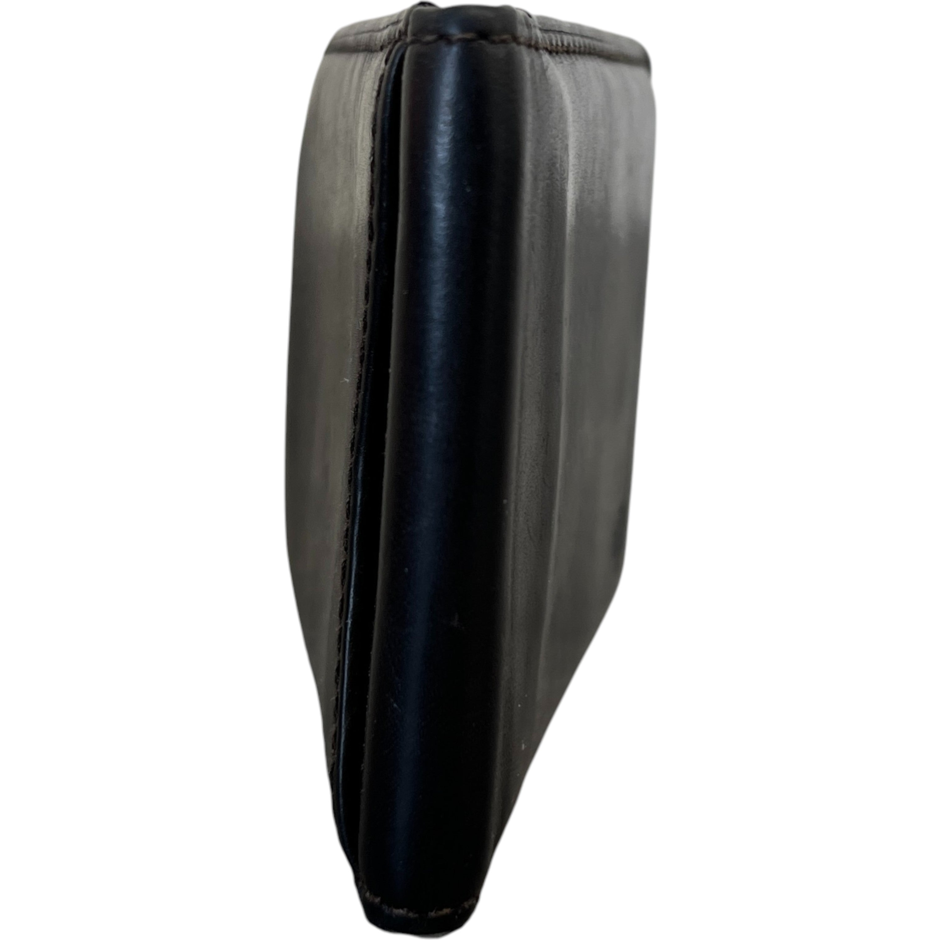 Men's Leather Logo Card Holder Brown