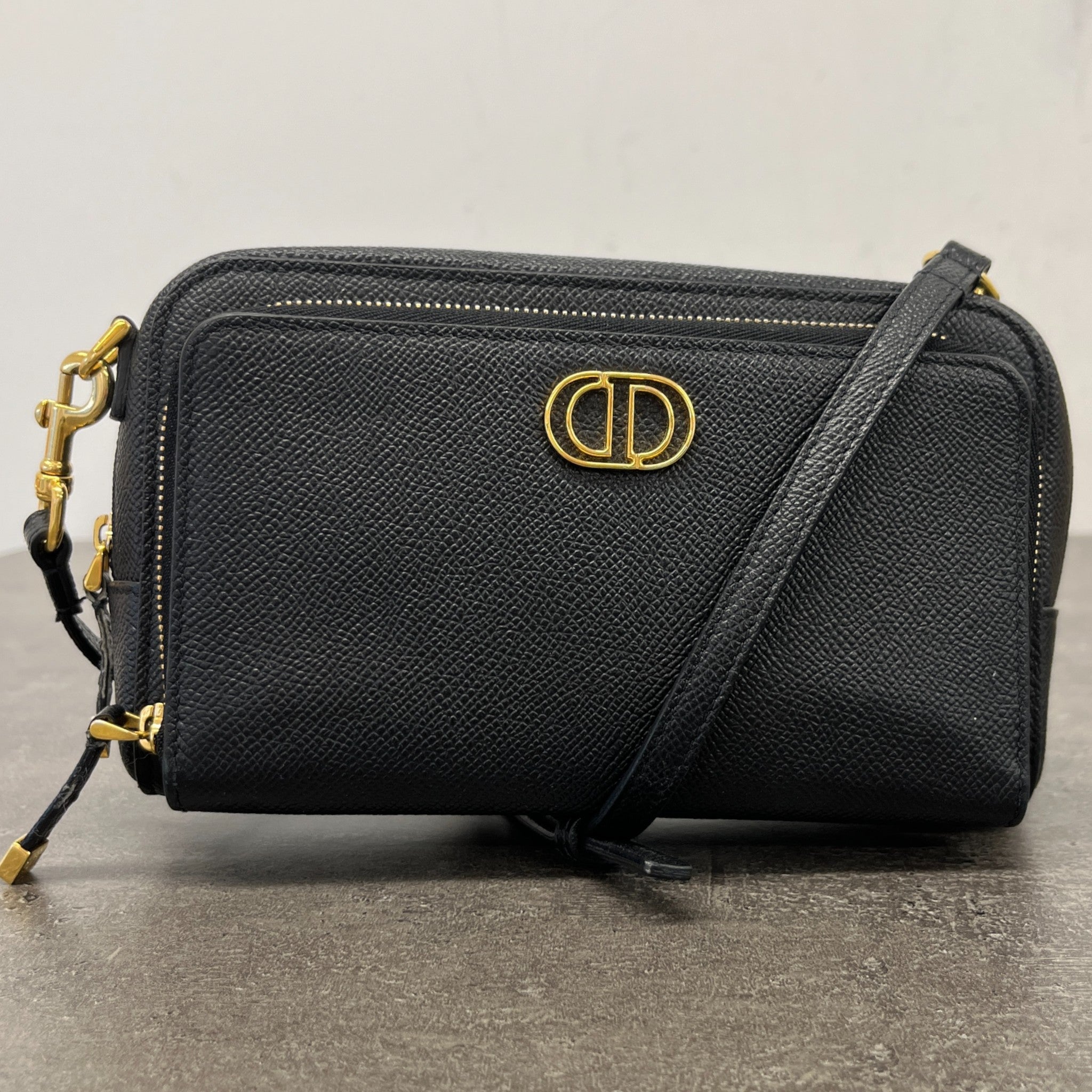 Women's Caro Double Pouch Bag Black