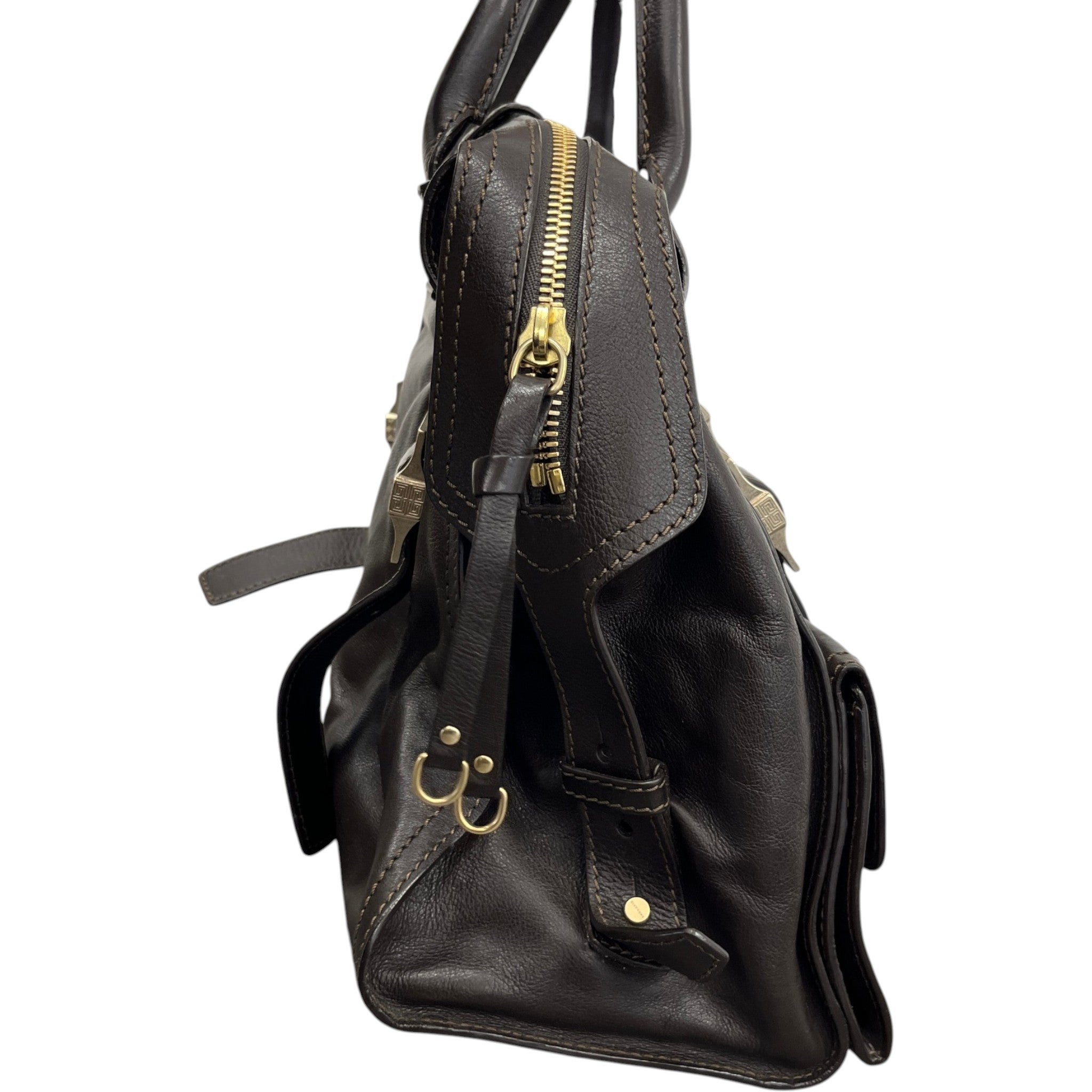 Women's Buckle Detail Handbag Brown