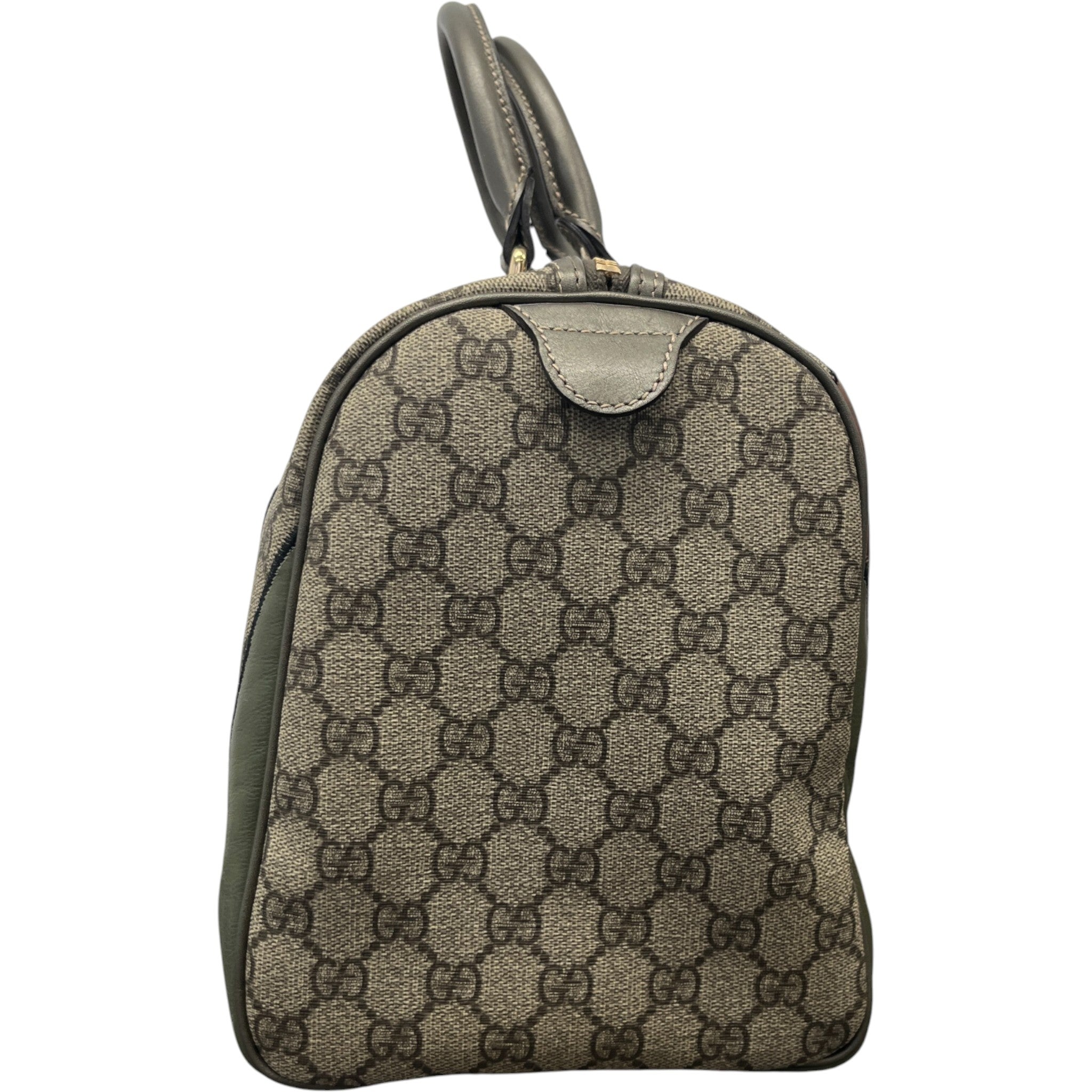 Women's Gg Supreme Joy Unicef Snowman In Africa Boston Handbag Khaki