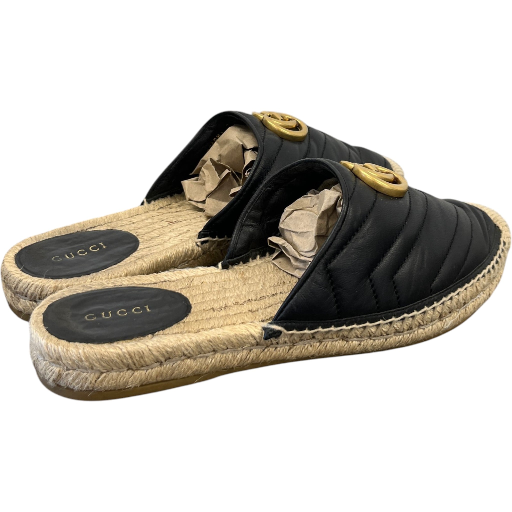 Women's Gg Marmont Loafers Black Size EU 39 / UK 6