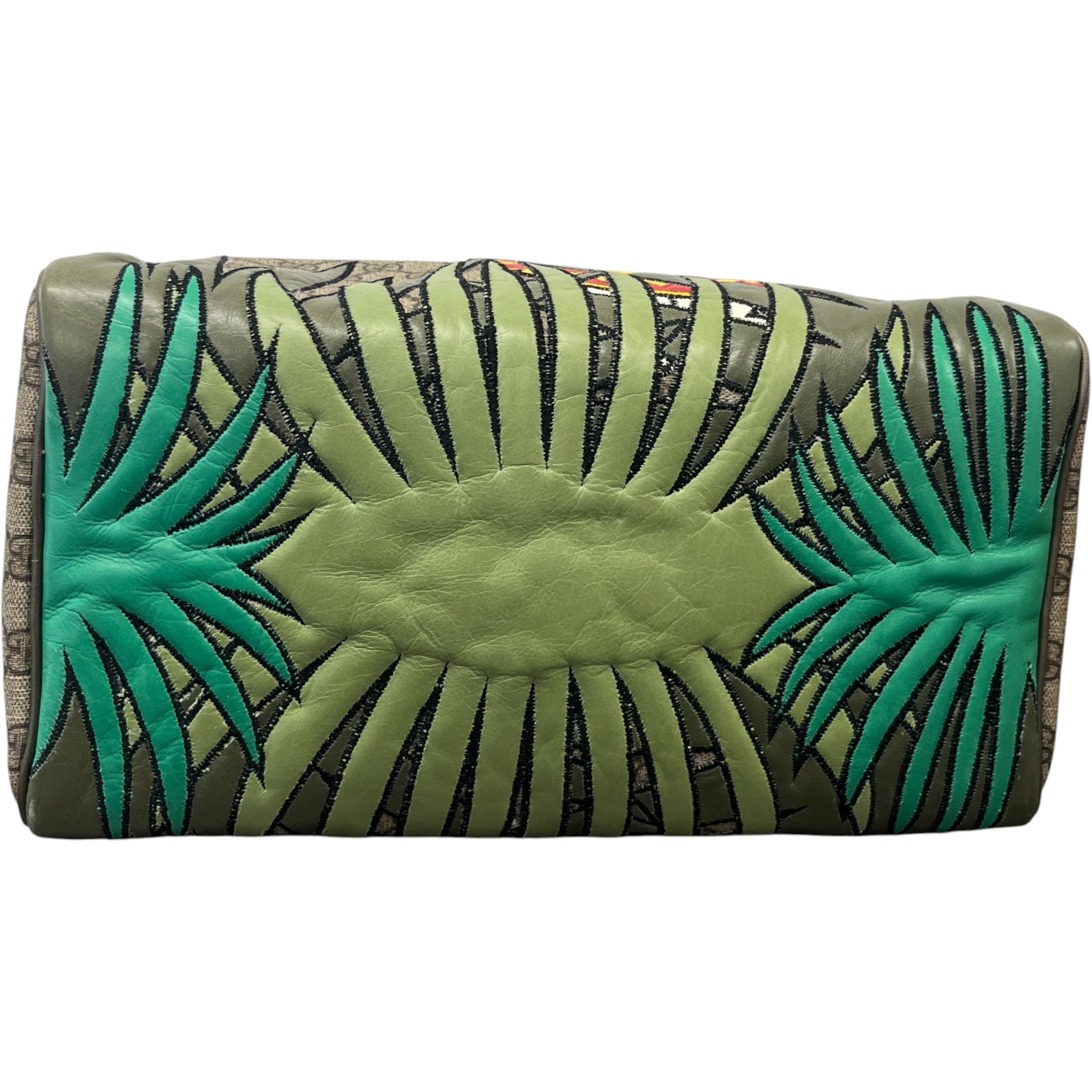 Women's Gg Supreme Joy Unicef Snowman In Africa Boston Handbag Khaki