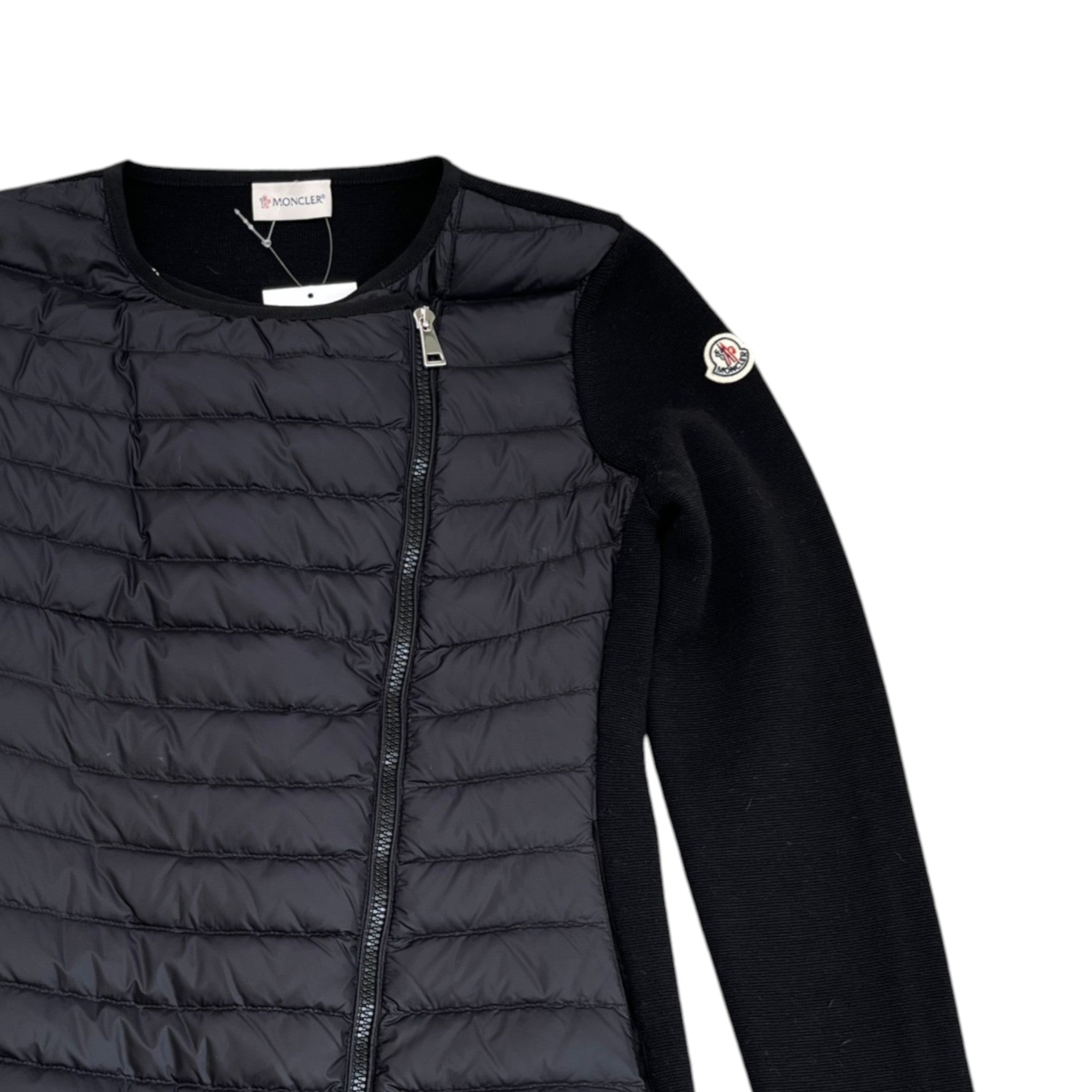 Women's Maglione Tricot Cardigan Jacket Black Size S