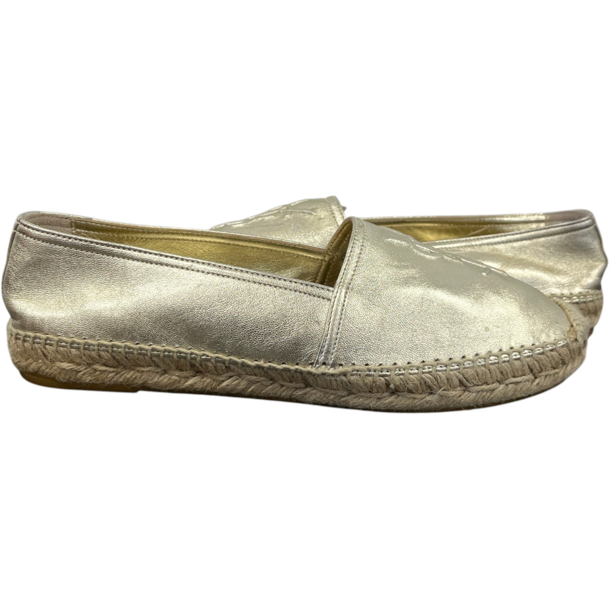 Women's Cassandra Espadrilles Loafers Gold Size EU 39 / UK 6