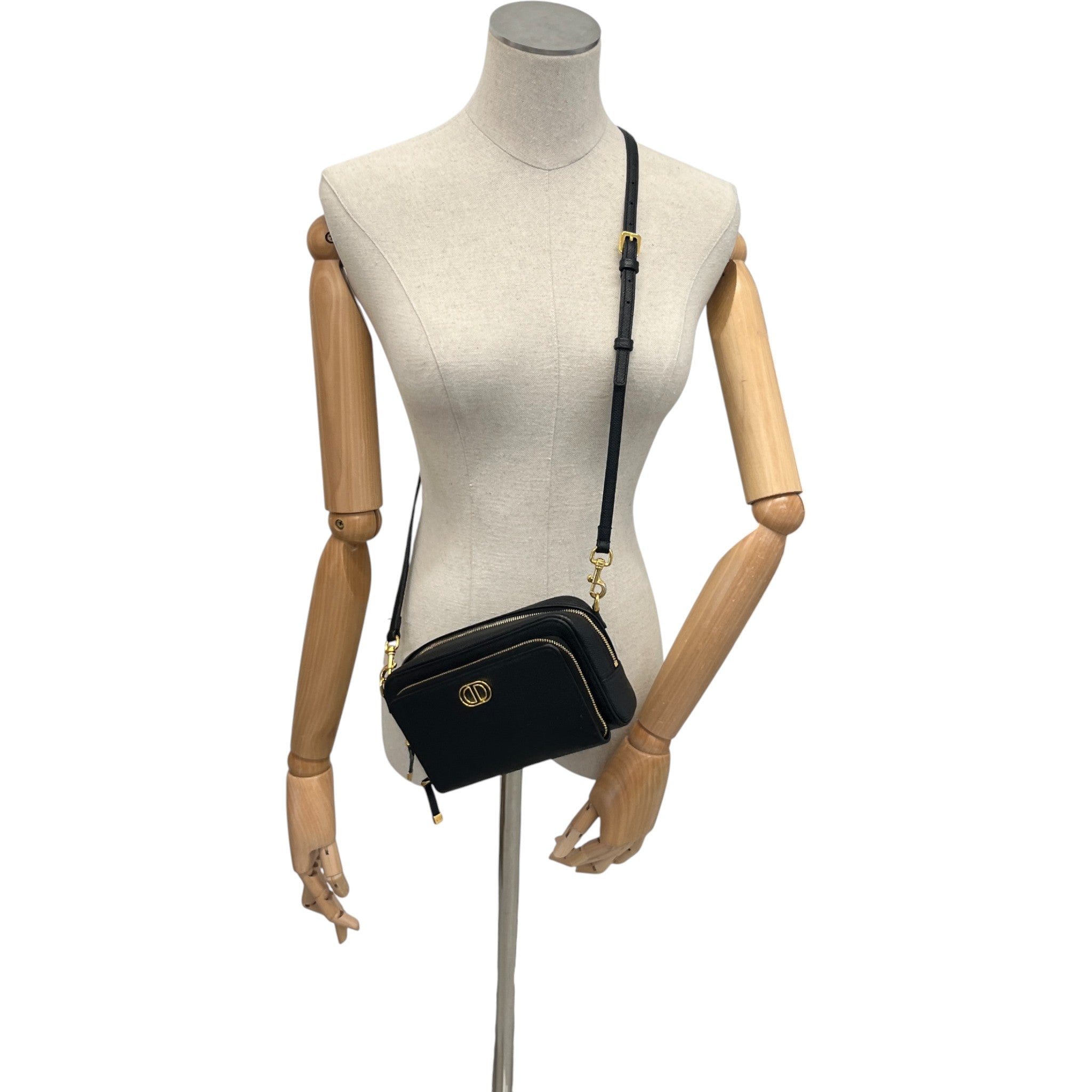 Women's Caro Double Pouch Bag Black