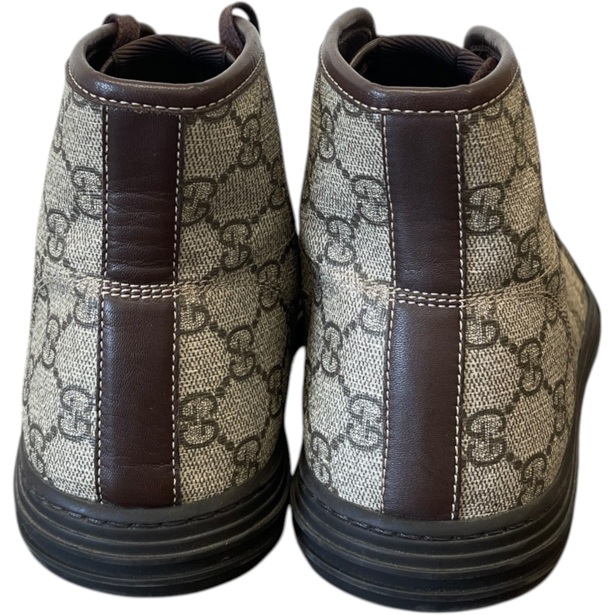 Men's Gg Supreme High Trainers Brown Size EU 41.5 / UK 7.5