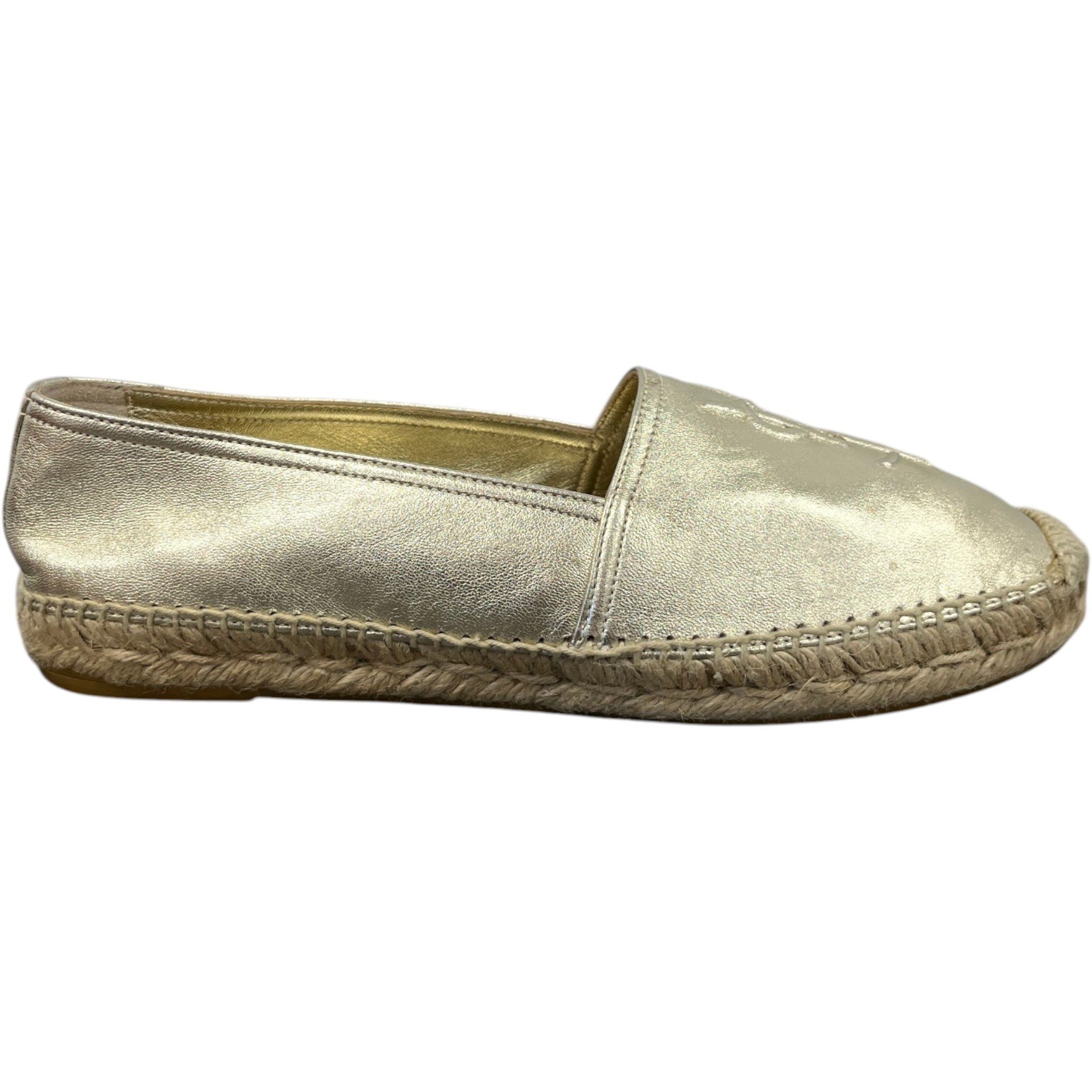 Women's Cassandra Espadrilles Loafers Gold Size EU 39 / UK 6