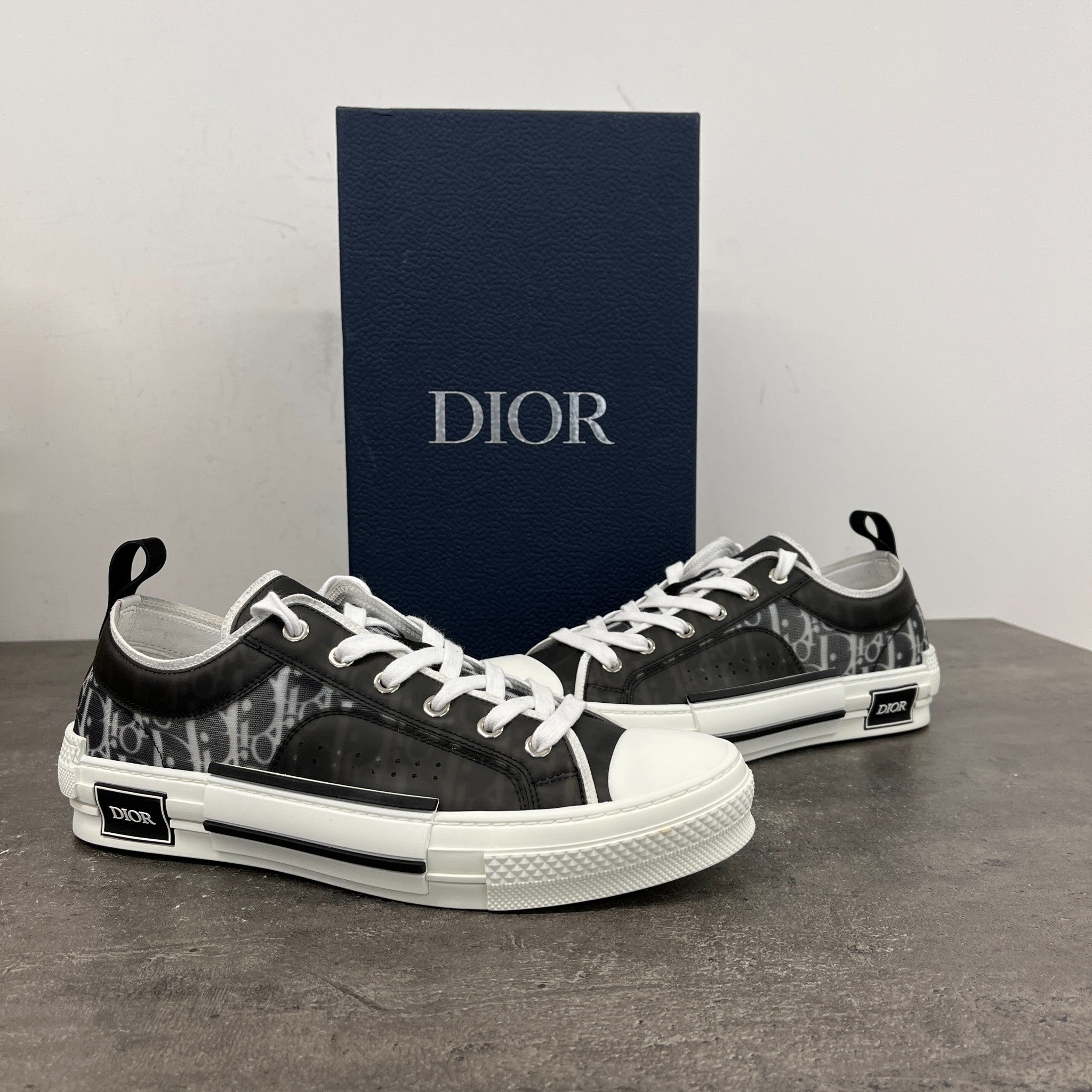 Men's B23 Oblique Low Trainers Black Size EU 42 / UK 8