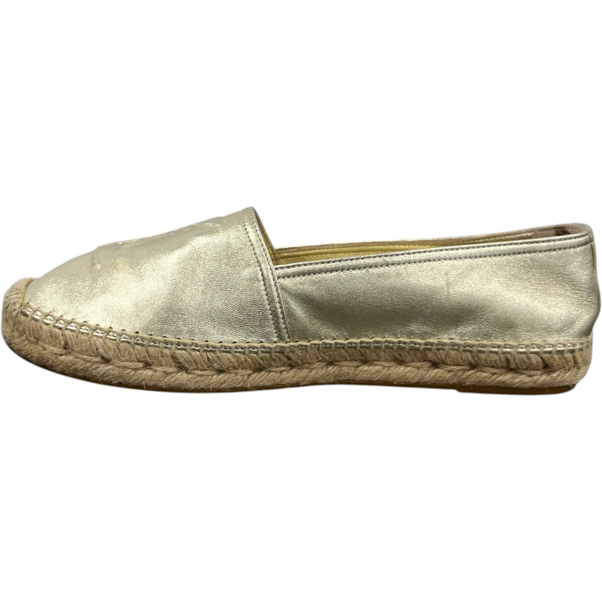 Women's Cassandra Espadrilles Loafers Gold Size EU 39 / UK 6
