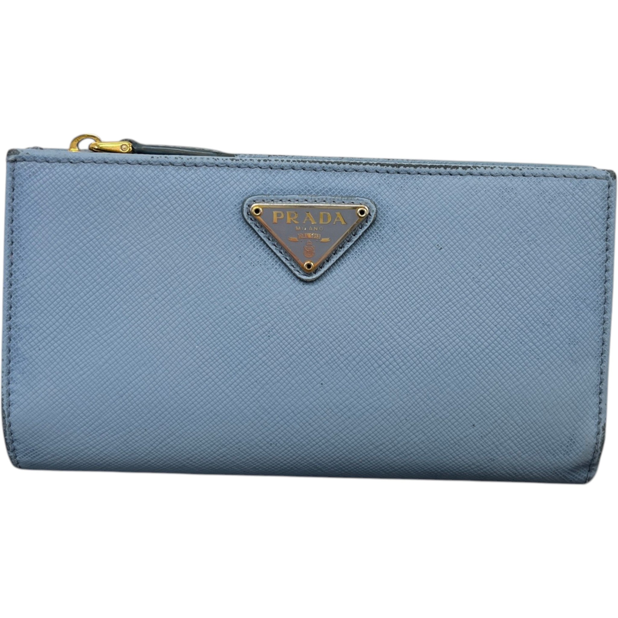 Women's Saffiano Zip Around Wallet Blue