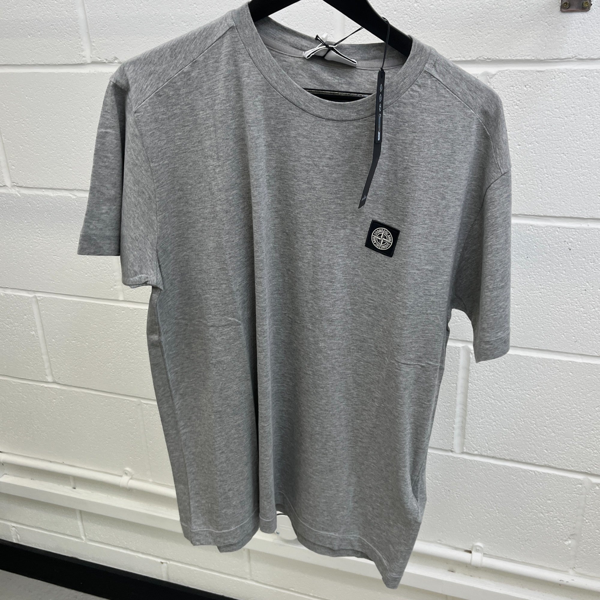 Men's Compass Patch T-Shirt Grey Size XXXL