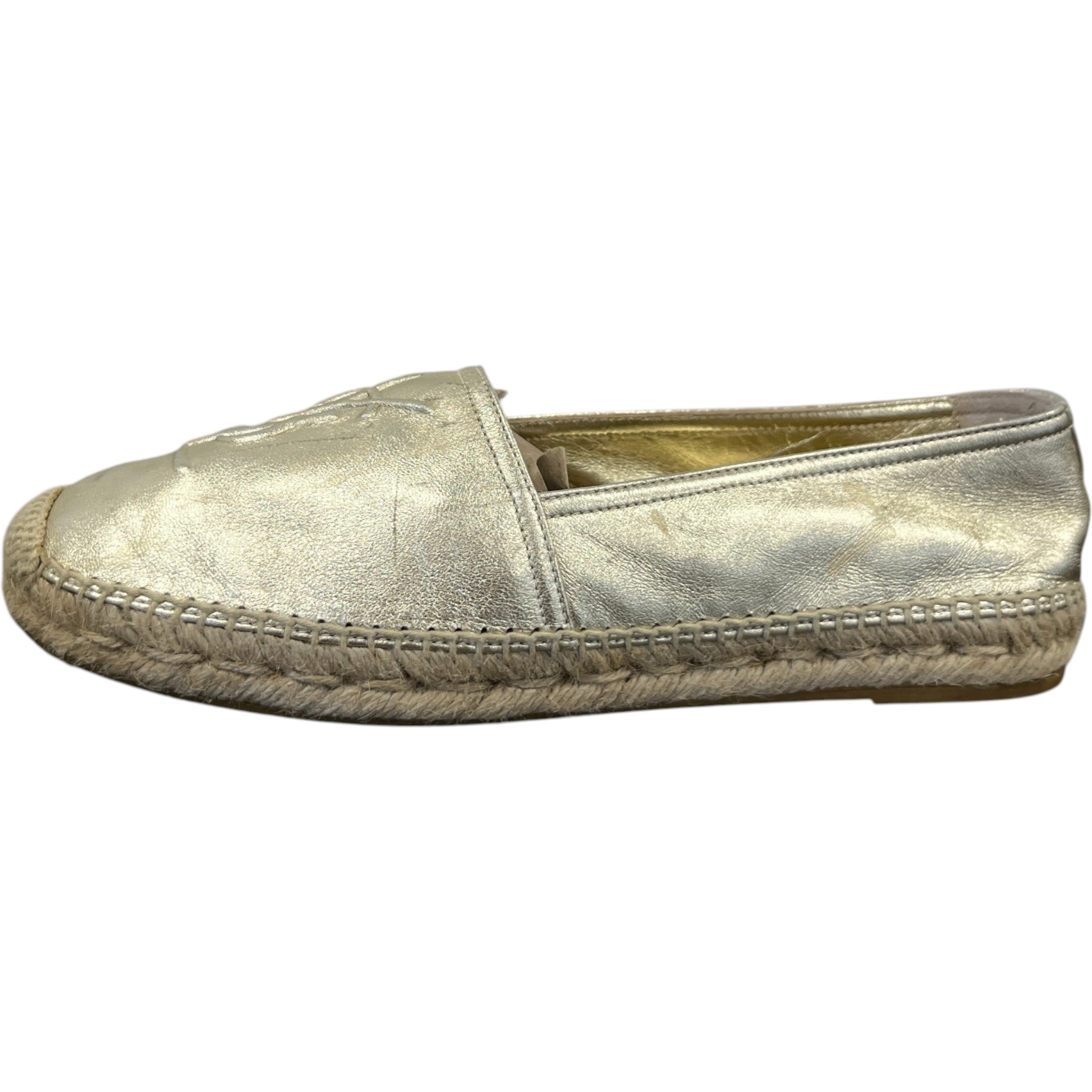 Women's Cassandra Espadrilles Loafers Gold Size EU 39 / UK 6
