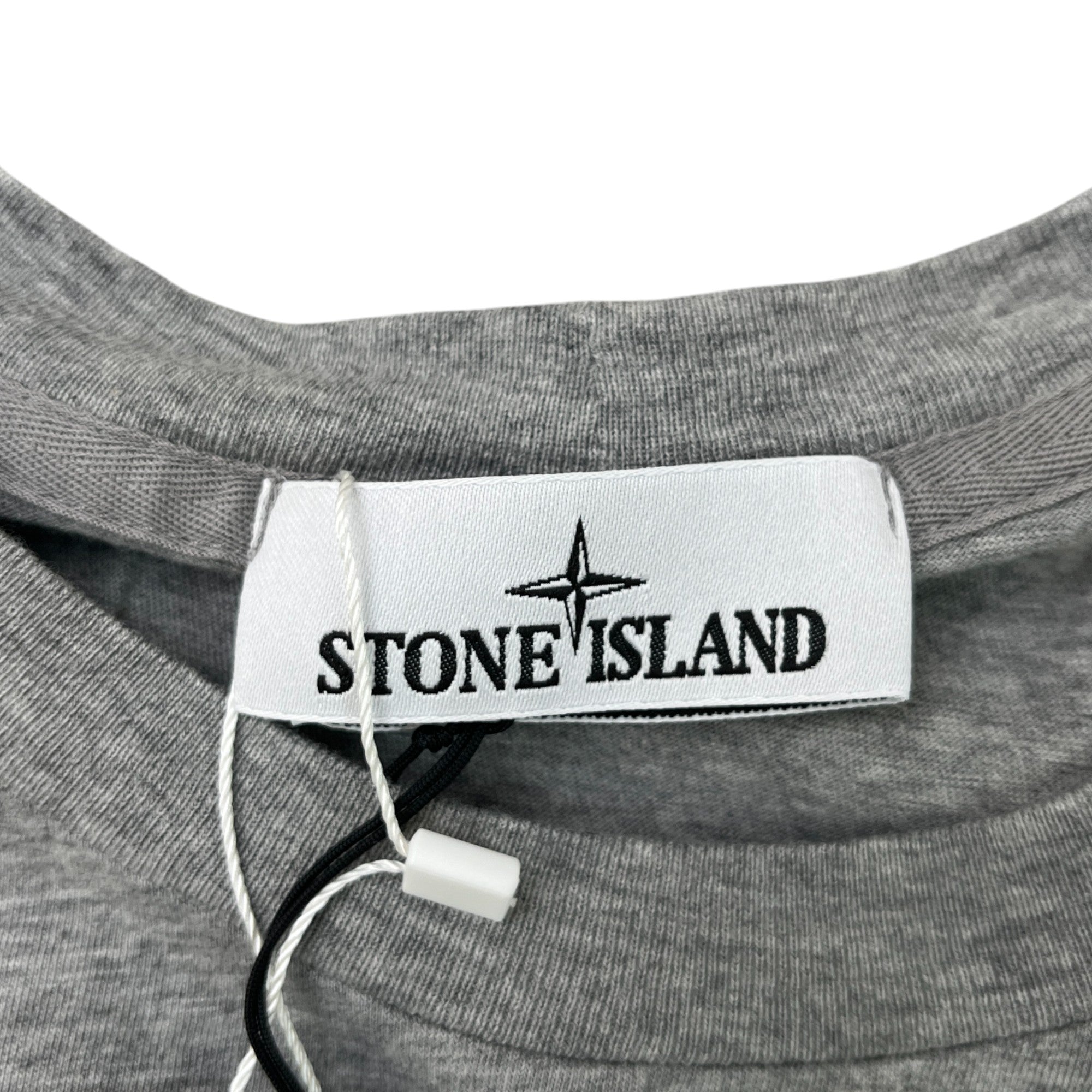 Men's Compass Patch T-Shirt Grey Size XXXL