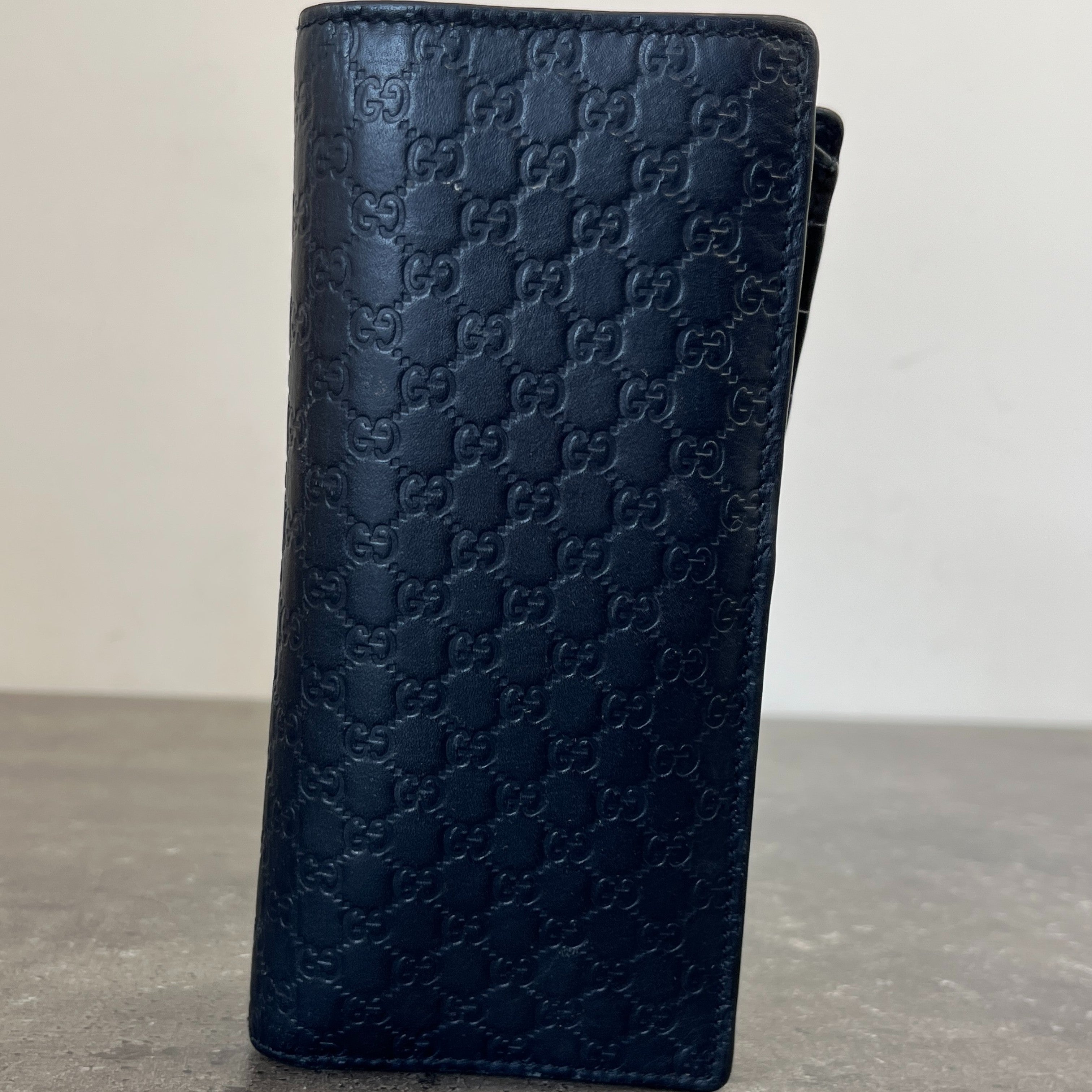 Women's Gg Microguccissima Purse Navy