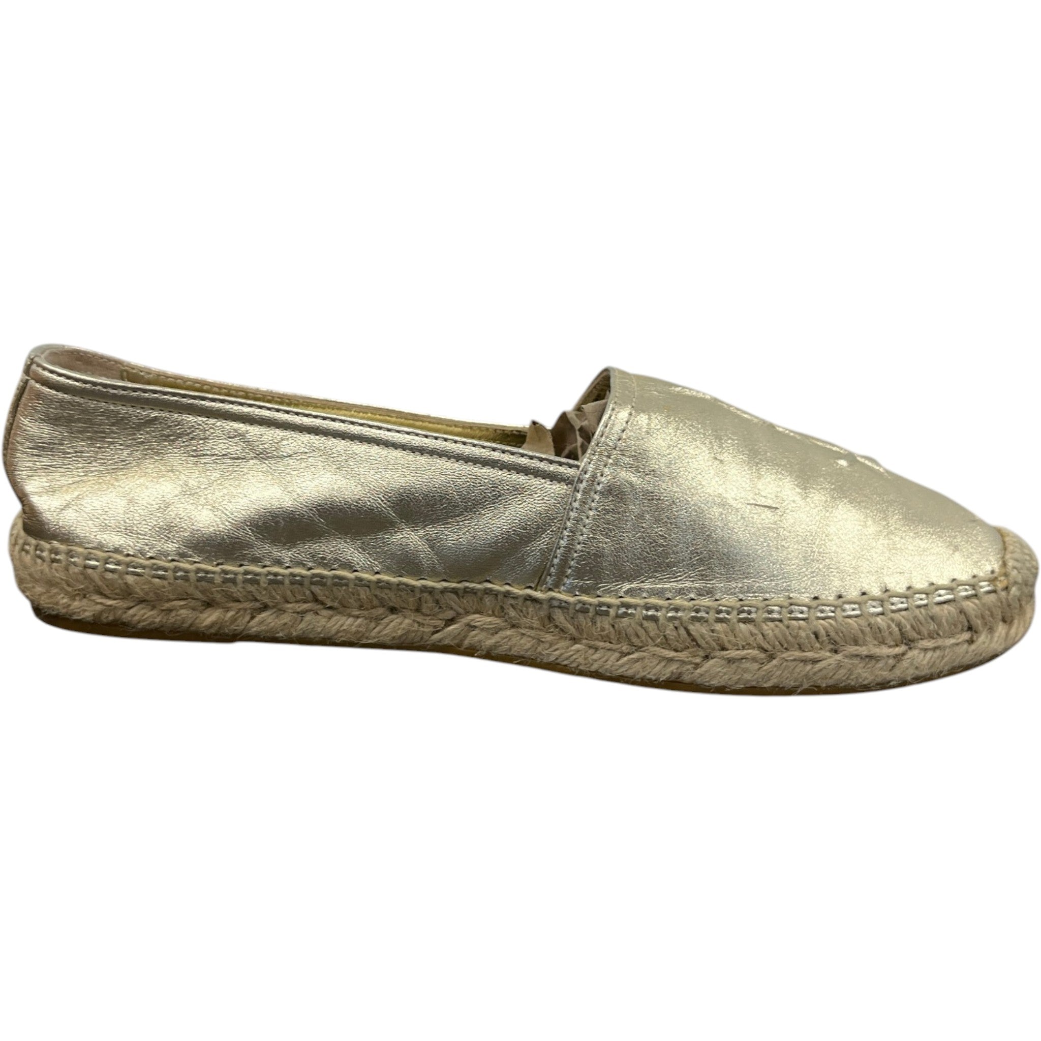 Women's Cassandra Espadrilles Loafers Gold Size EU 39 / UK 6