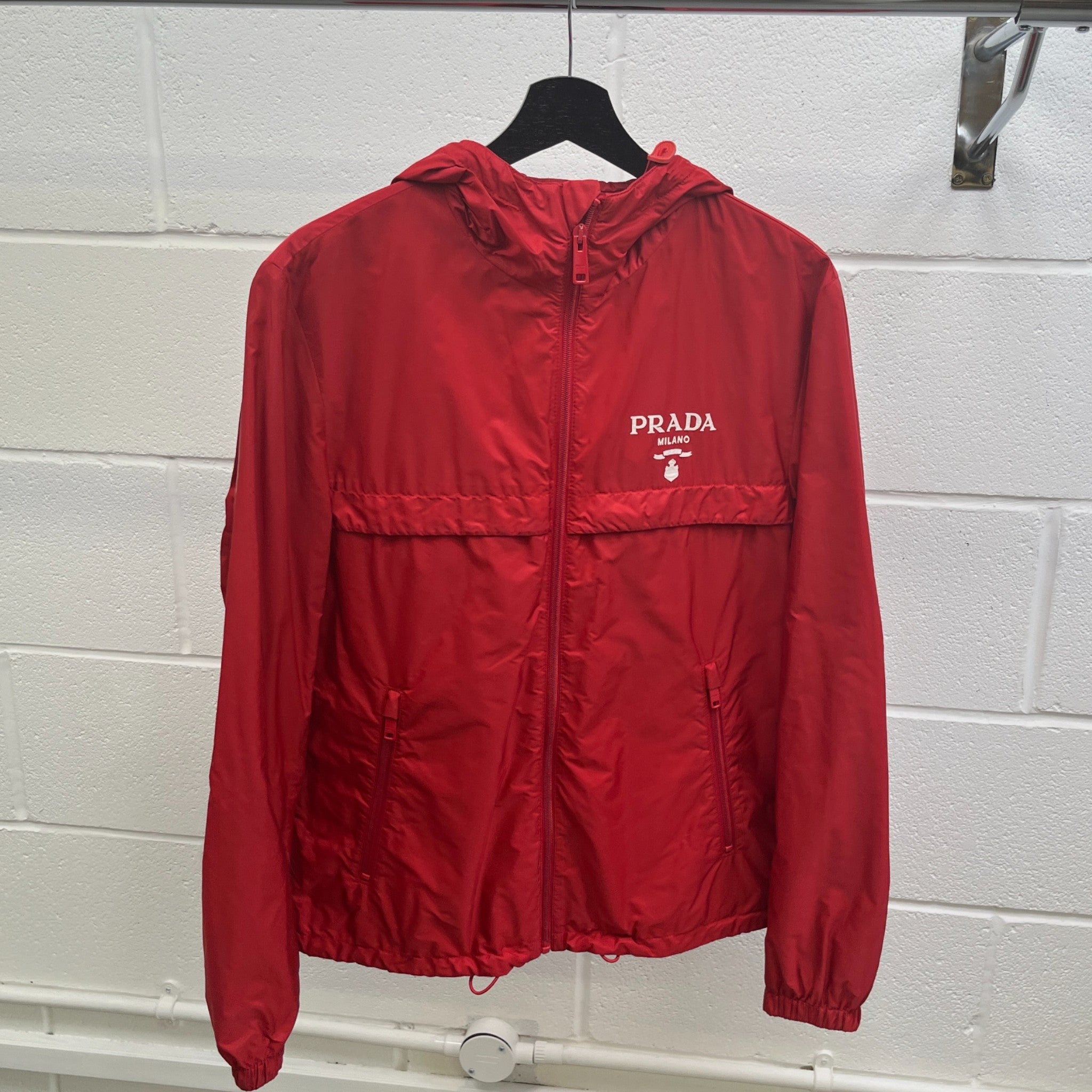 Men's Printed Logo Jacket Red Size IT 46 / S