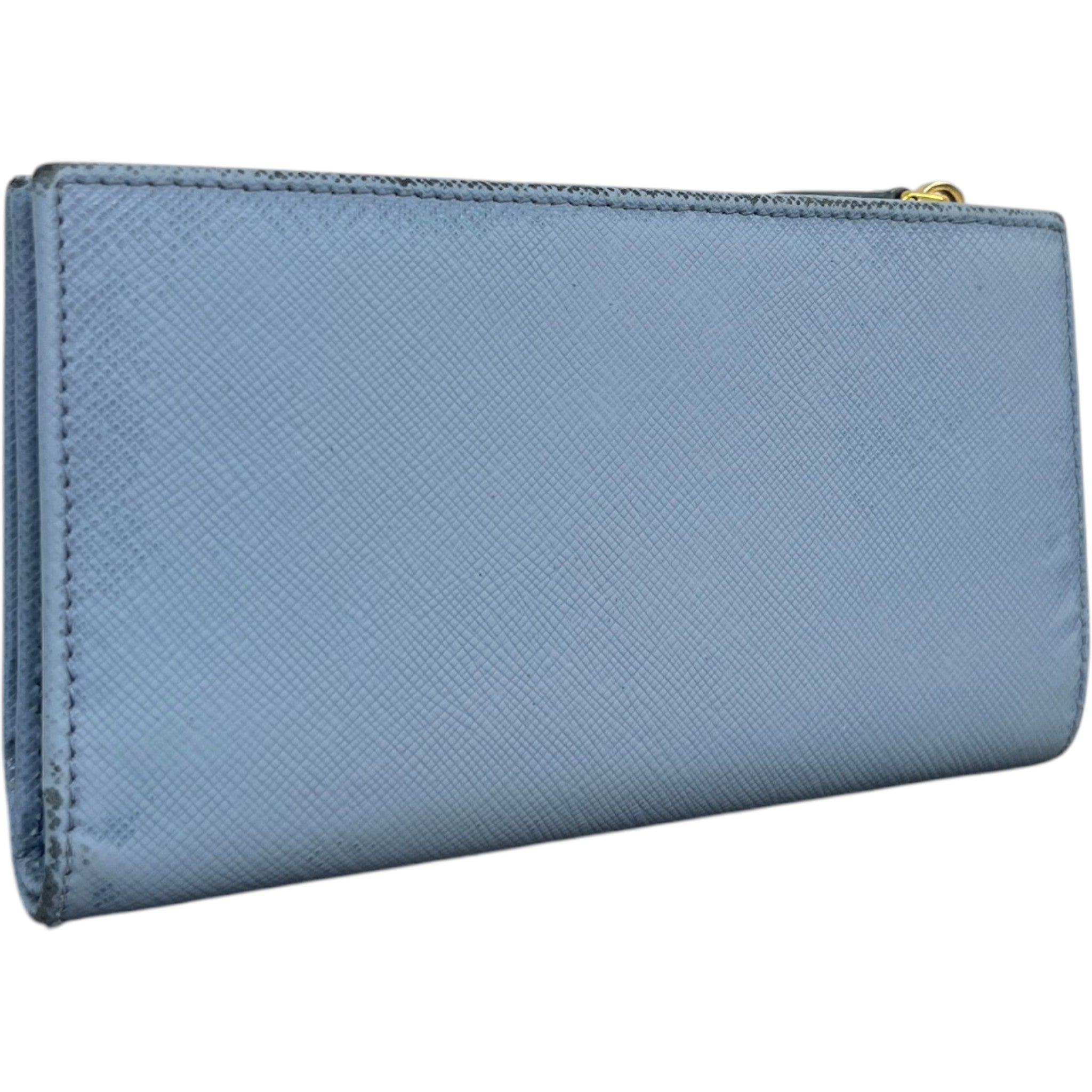 Women's Saffiano Zip Around Wallet Blue
