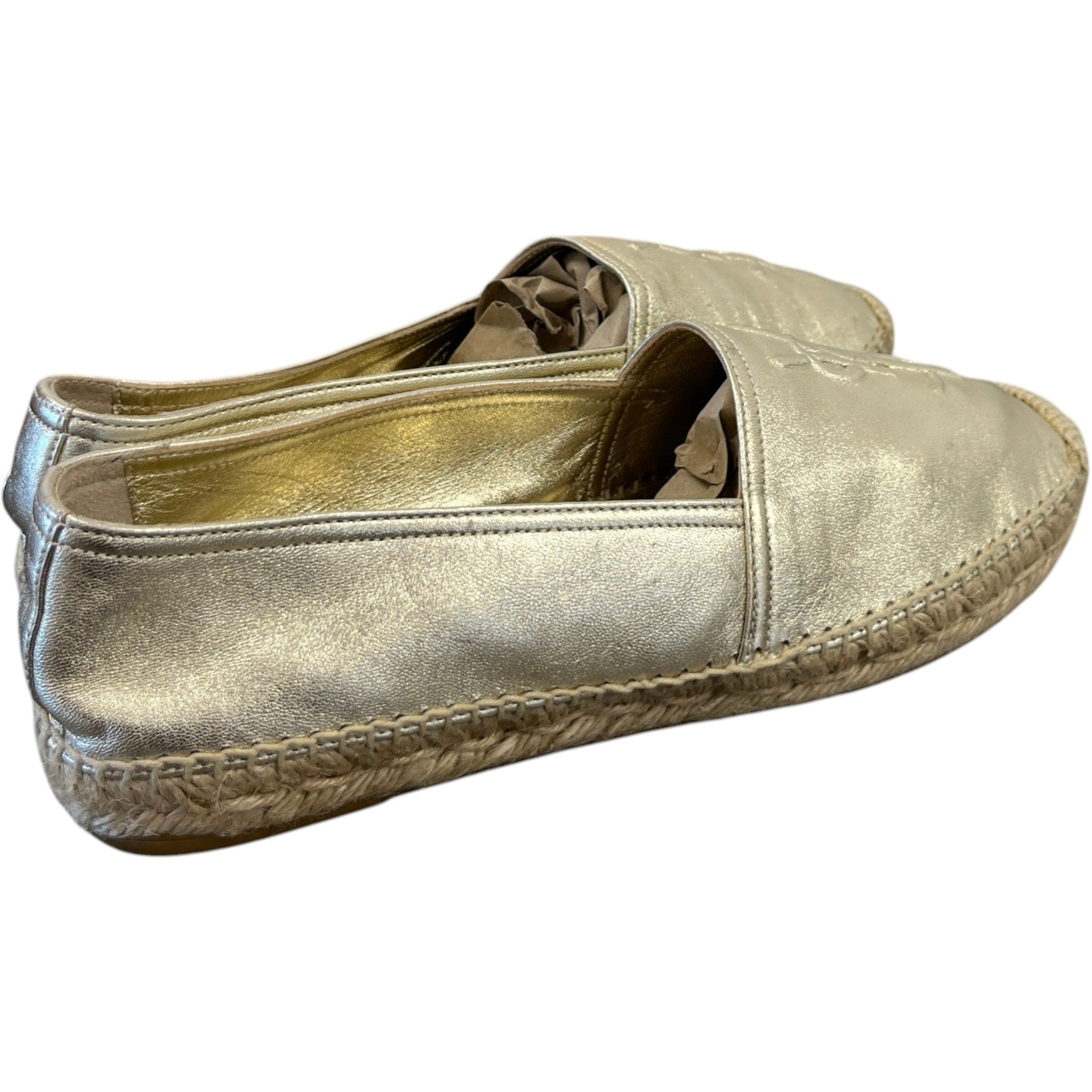 Women's Cassandra Espadrilles Loafers Gold Size EU 39 / UK 6
