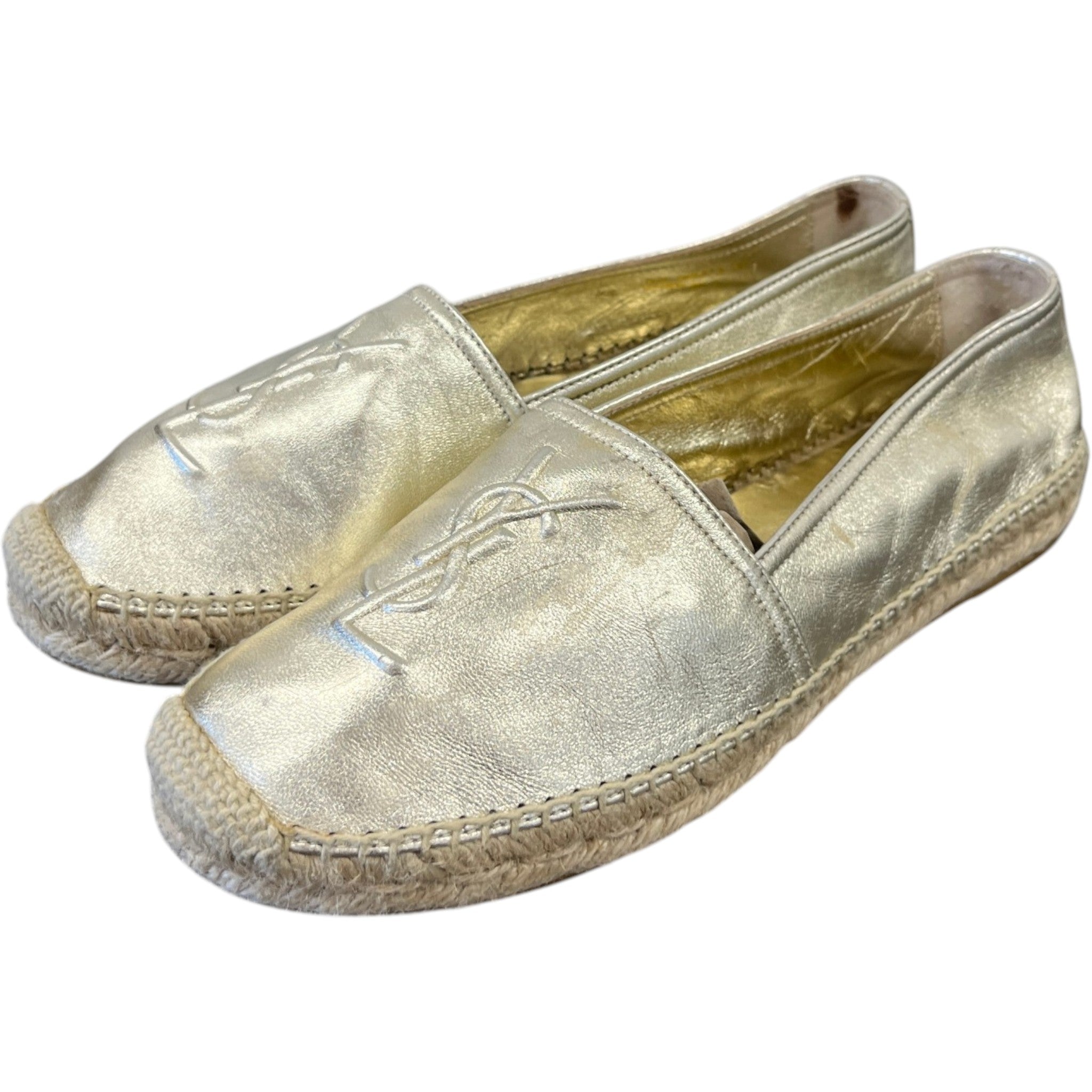 Women's Cassandra Espadrilles Loafers Gold Size EU 39 / UK 6