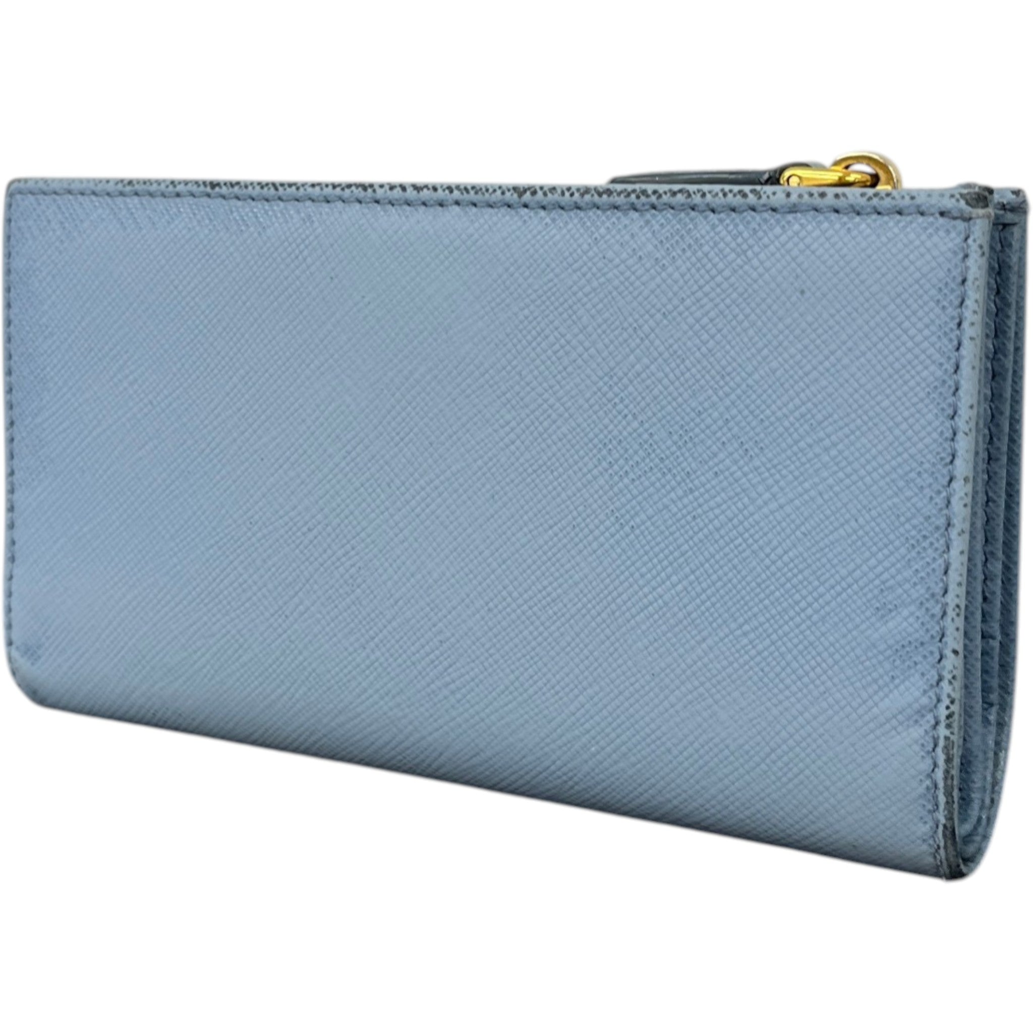 Women's Saffiano Zip Around Wallet Blue