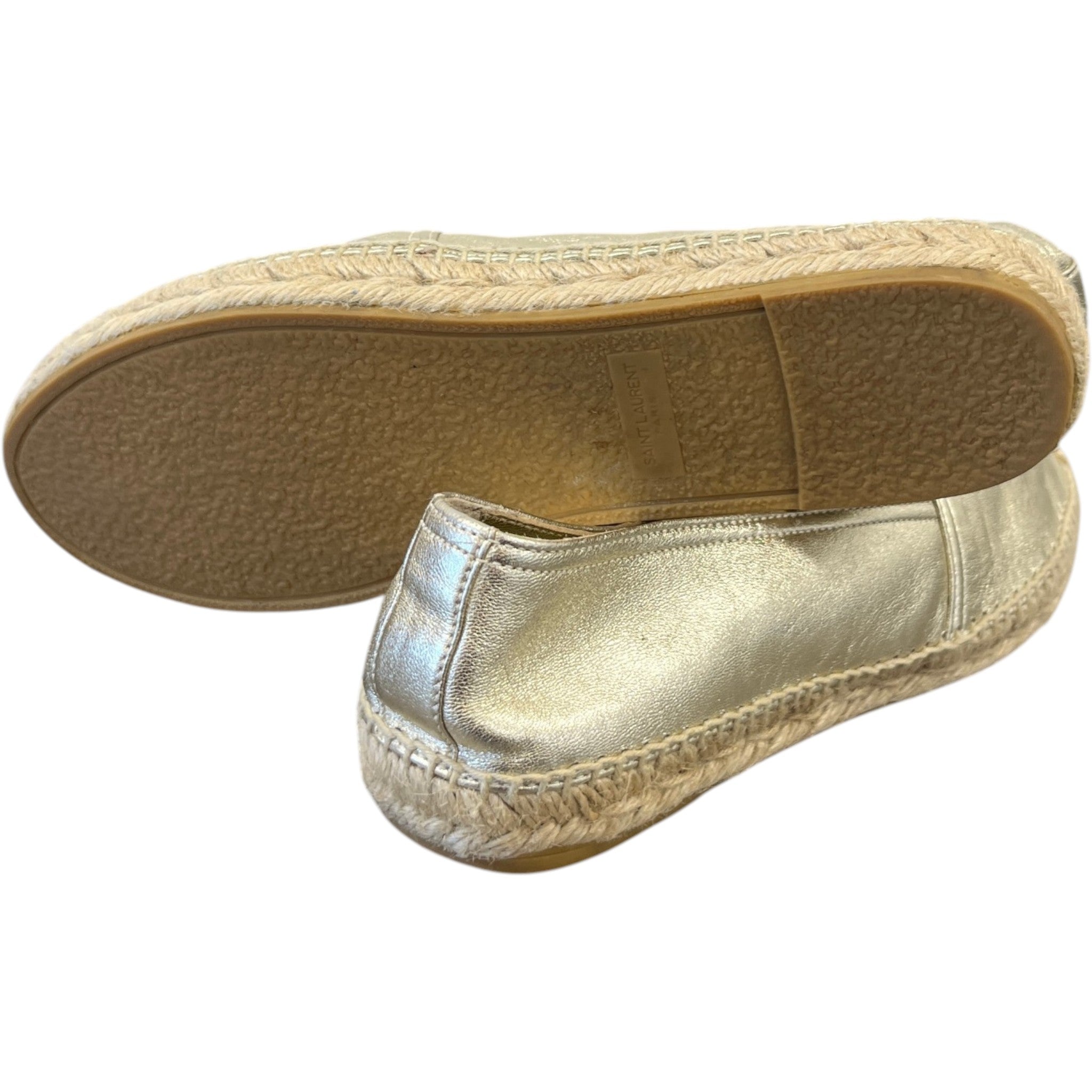 Women's Cassandra Espadrilles Loafers Gold Size EU 39 / UK 6