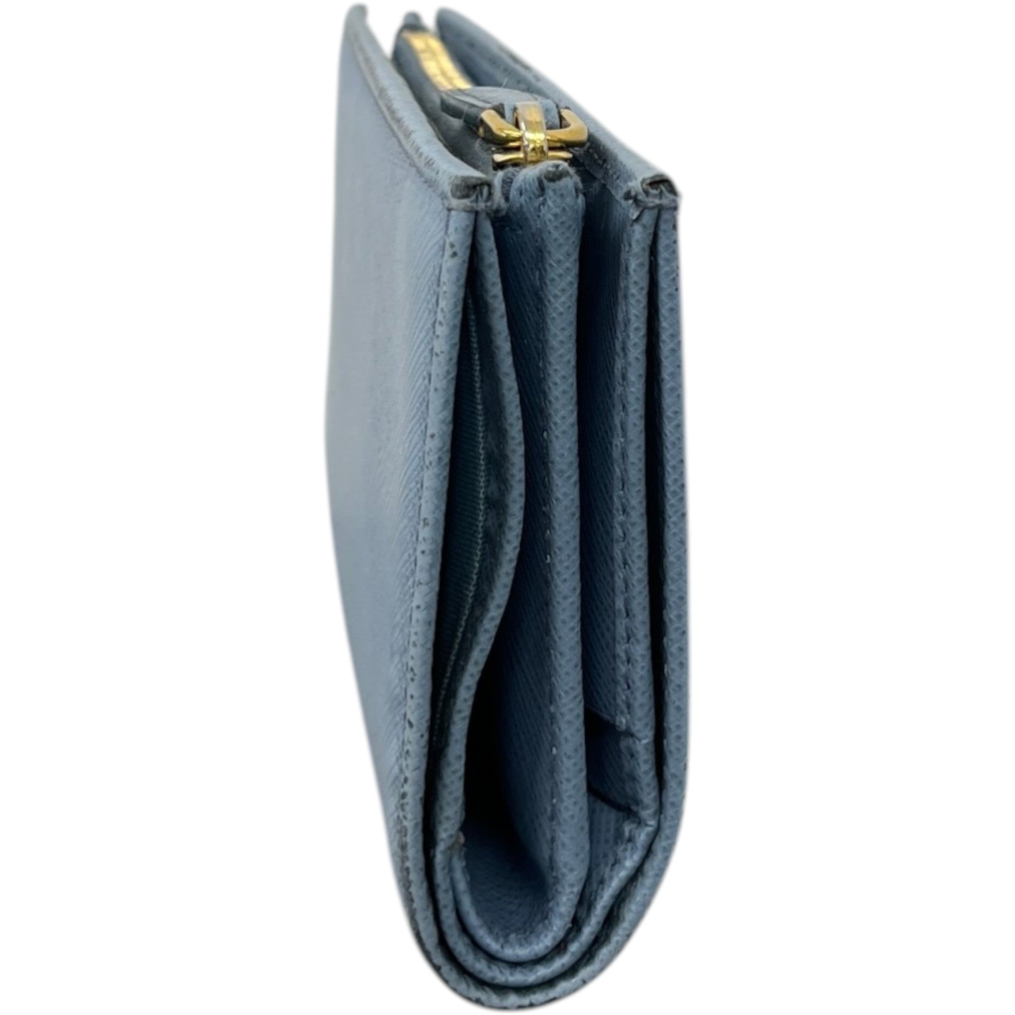 Women's Saffiano Zip Around Wallet Blue